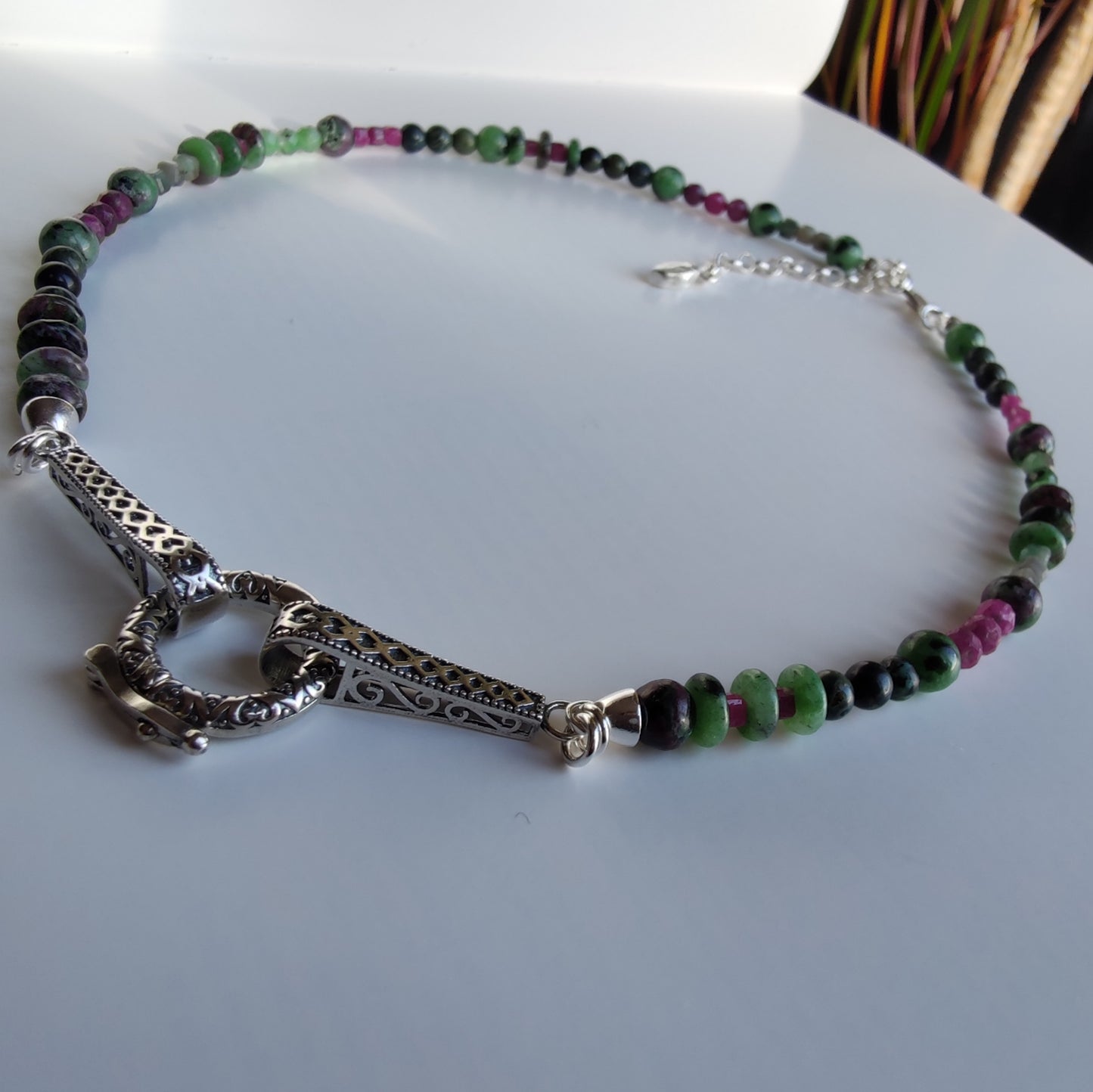 ST26 - Collana in argento 925 con pietre naturali