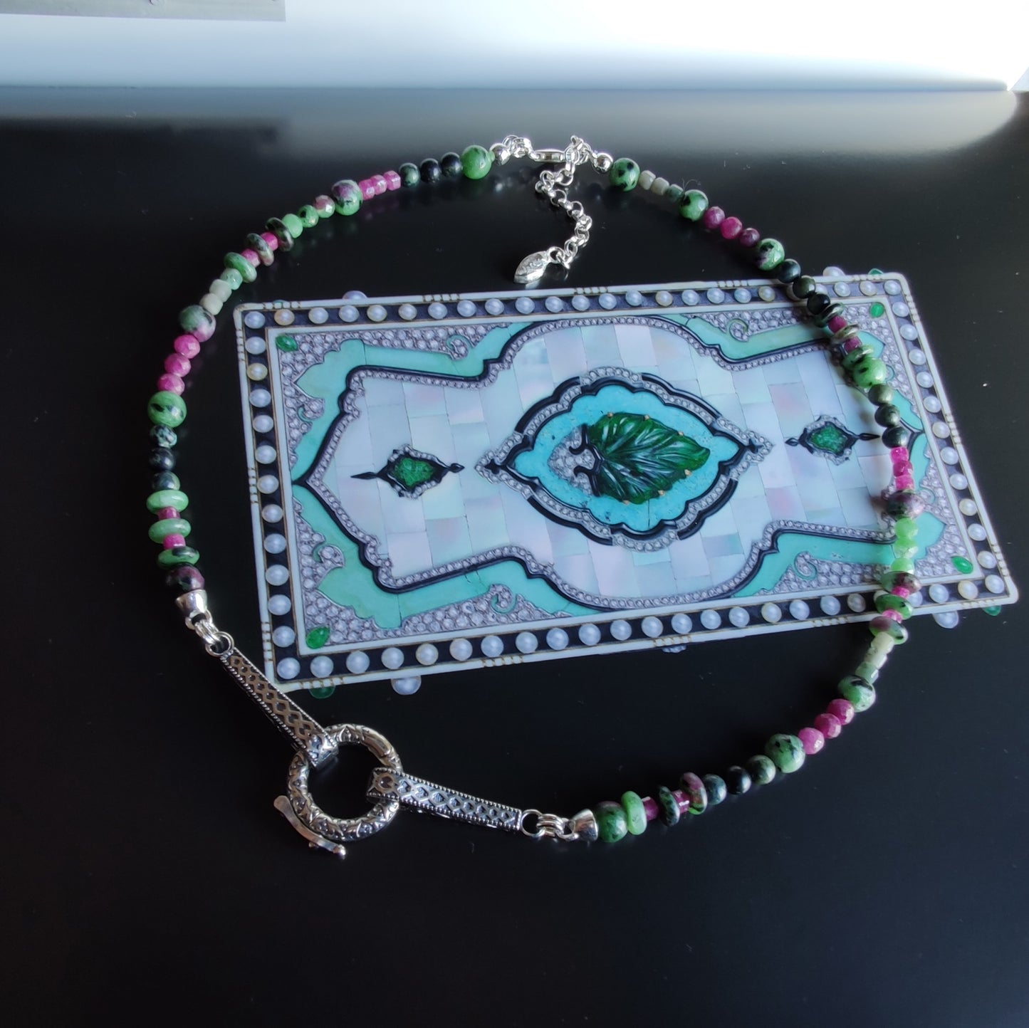 ST26 - Collana in argento 925 con pietre naturali