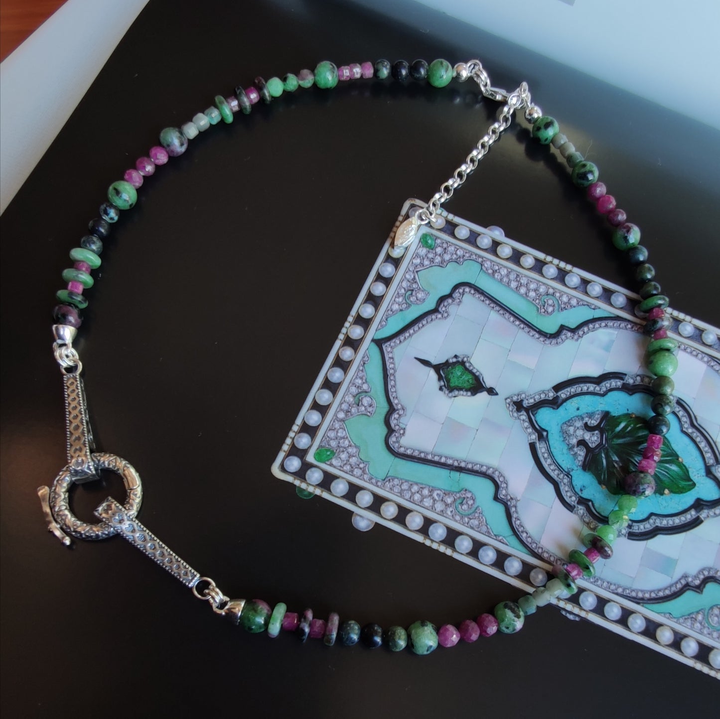 ST26 - Collana in argento 925 con pietre naturali