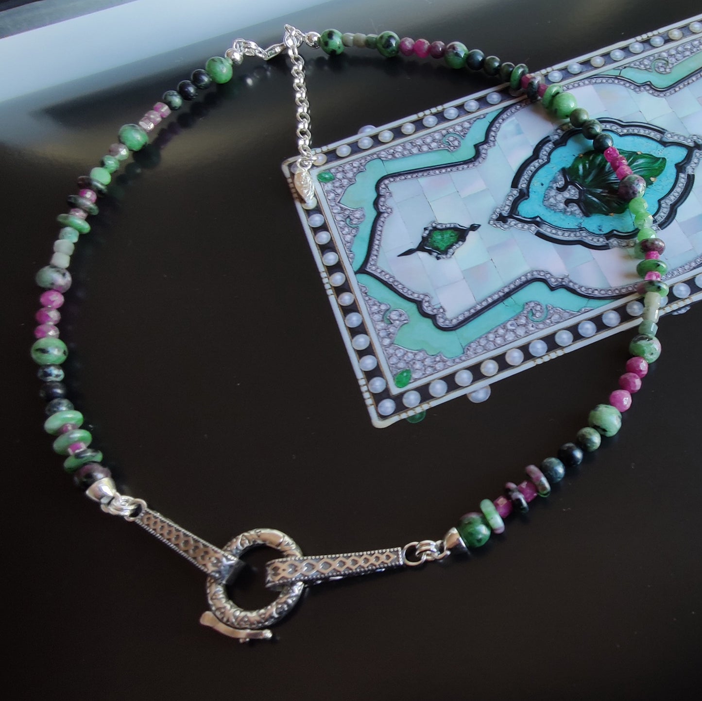 ST26 - Collana in argento 925 con pietre naturali