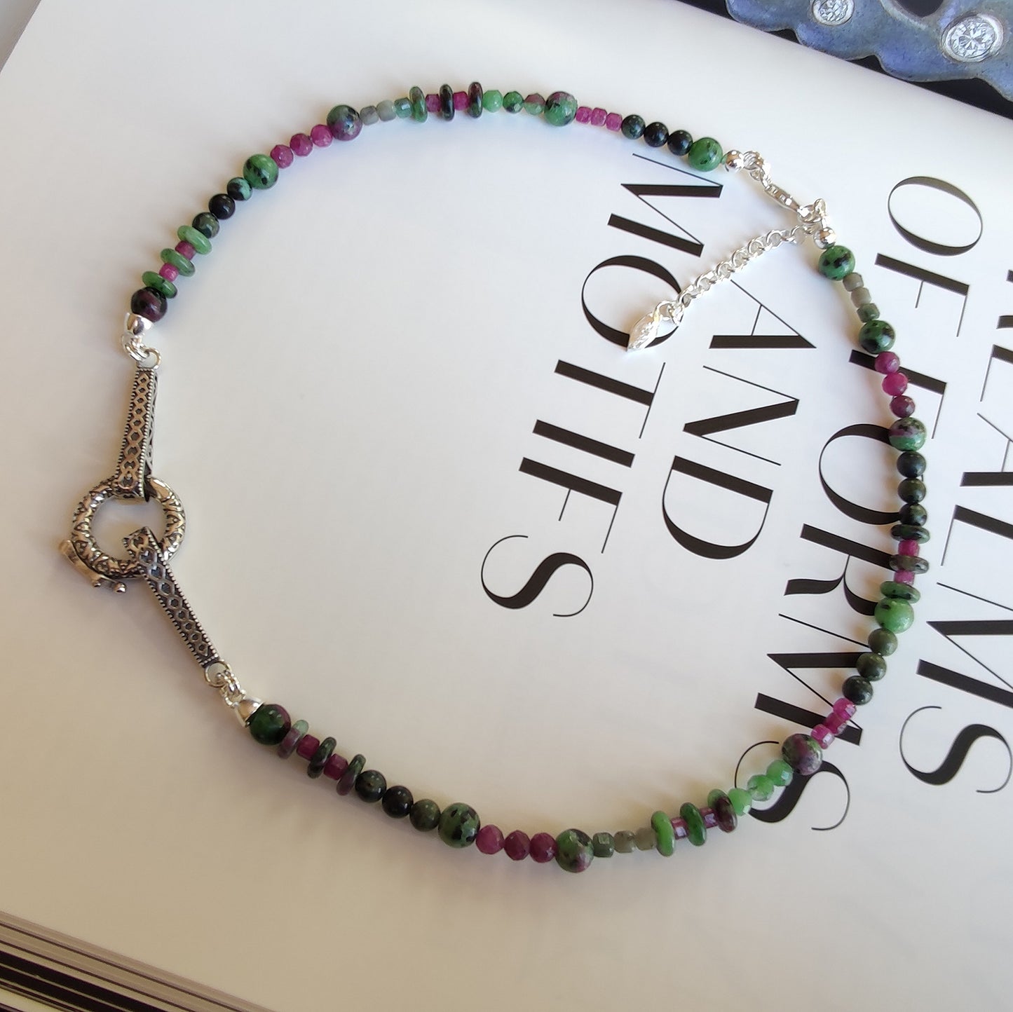 ST26 - Collana in argento 925 con pietre naturali