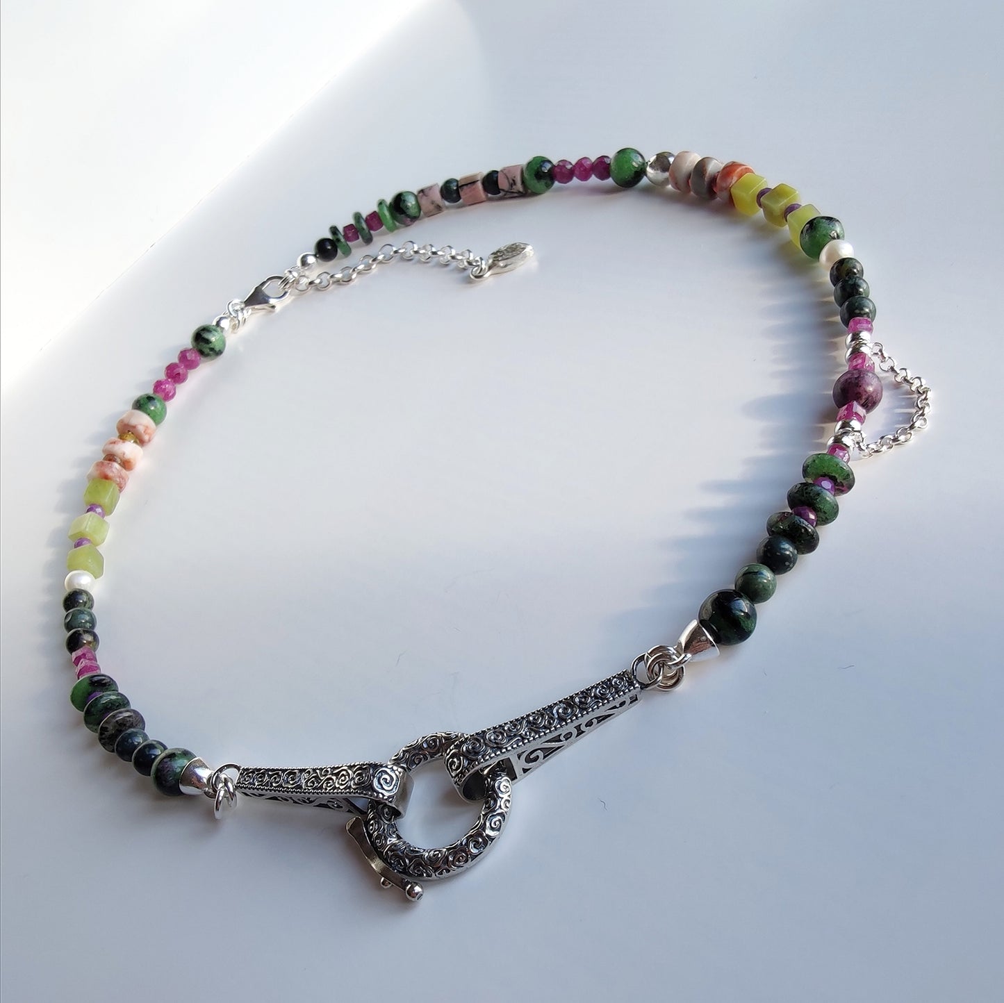 ST25 - Collana in argento 925 e pietre naturali