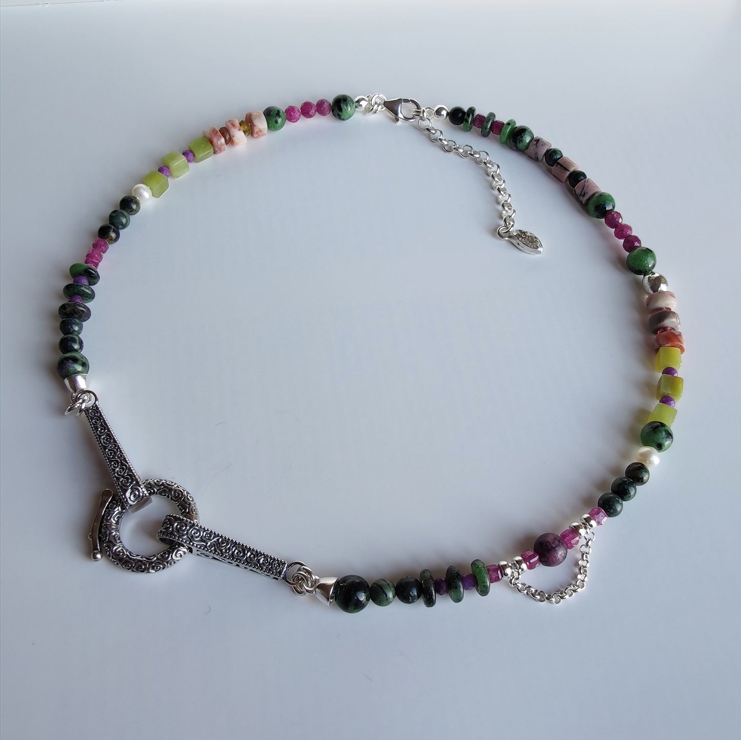 ST25 - Collana in argento 925 e pietre naturali