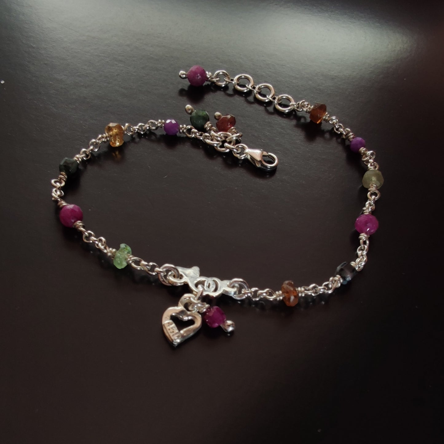 ST43 - Bracciale in argento 925 con pietre naturali