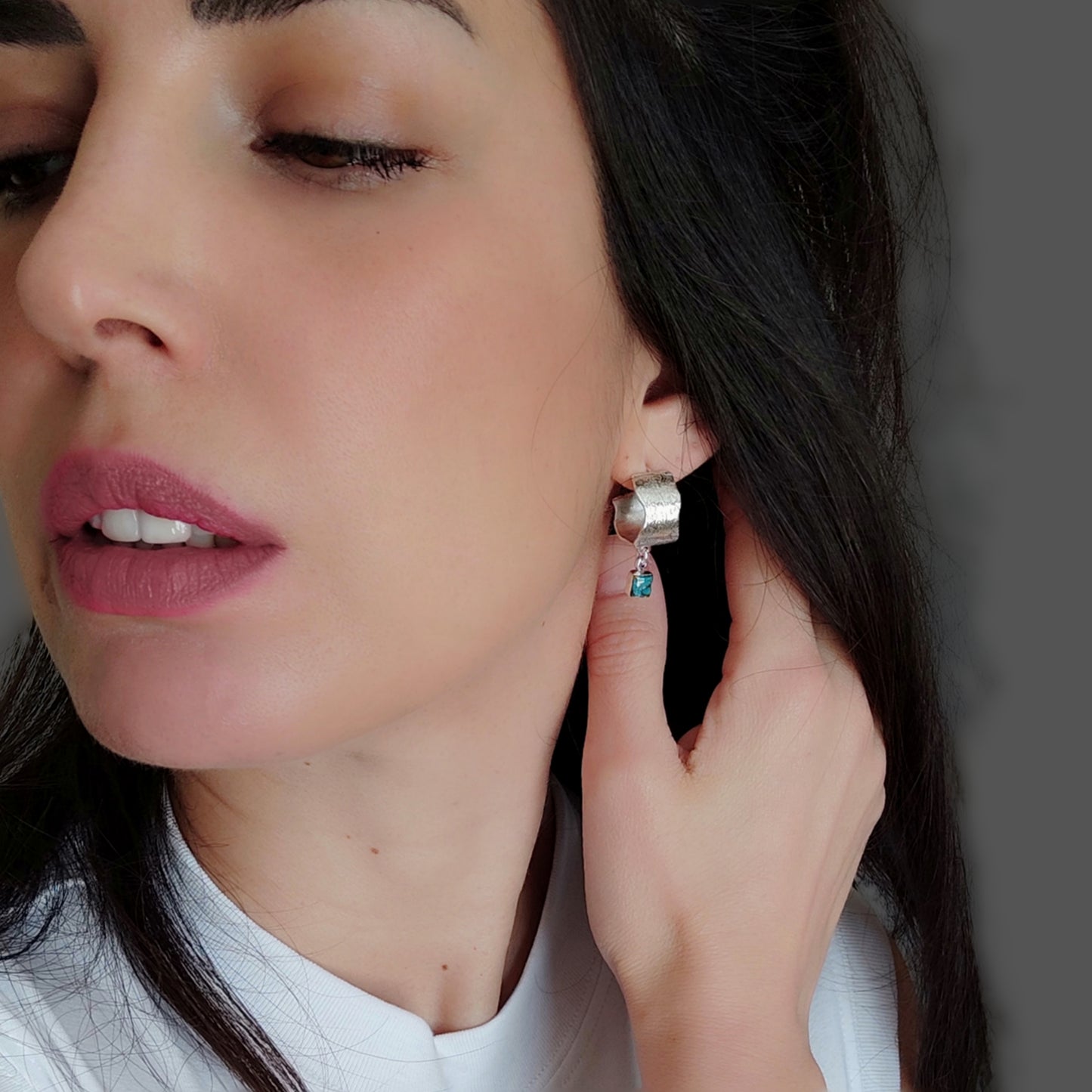 ST7 - Orecchini in argento e turchese