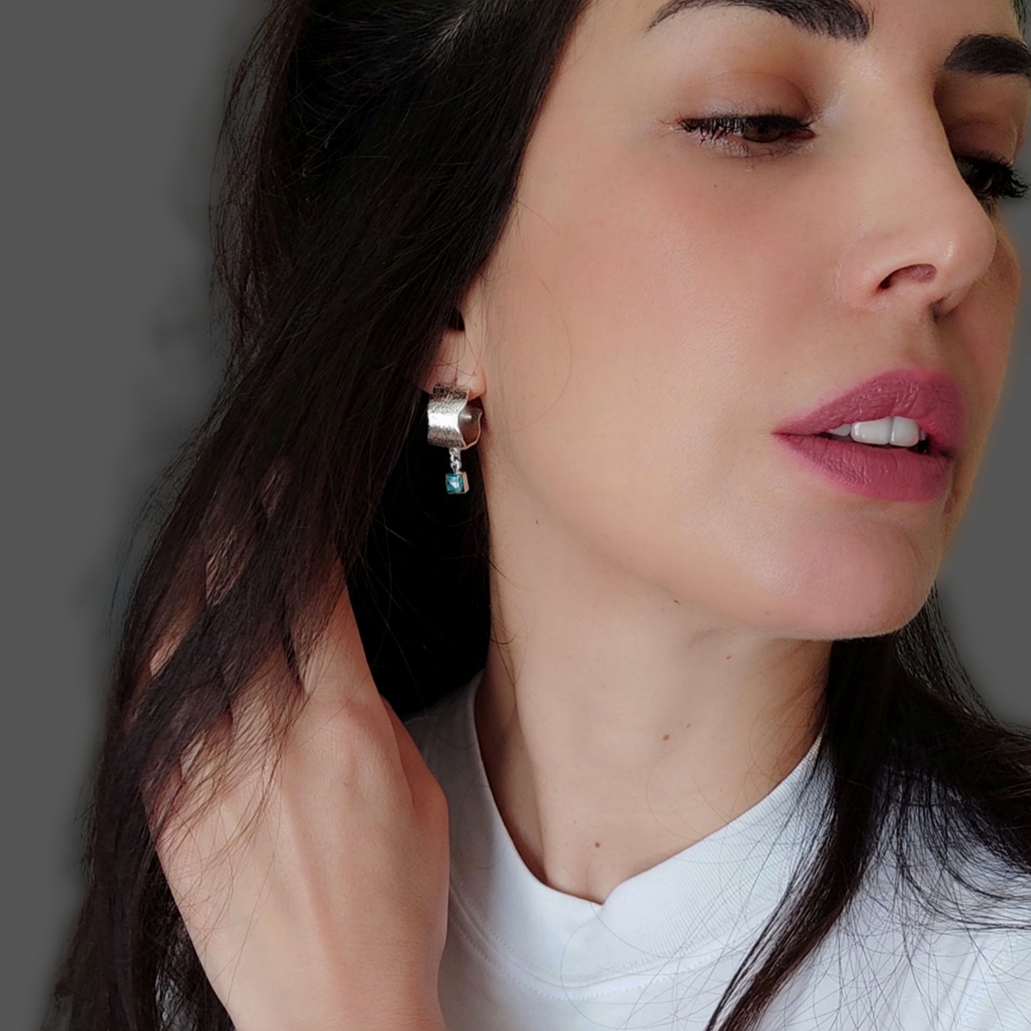 ST7 - Orecchini in argento e turchese