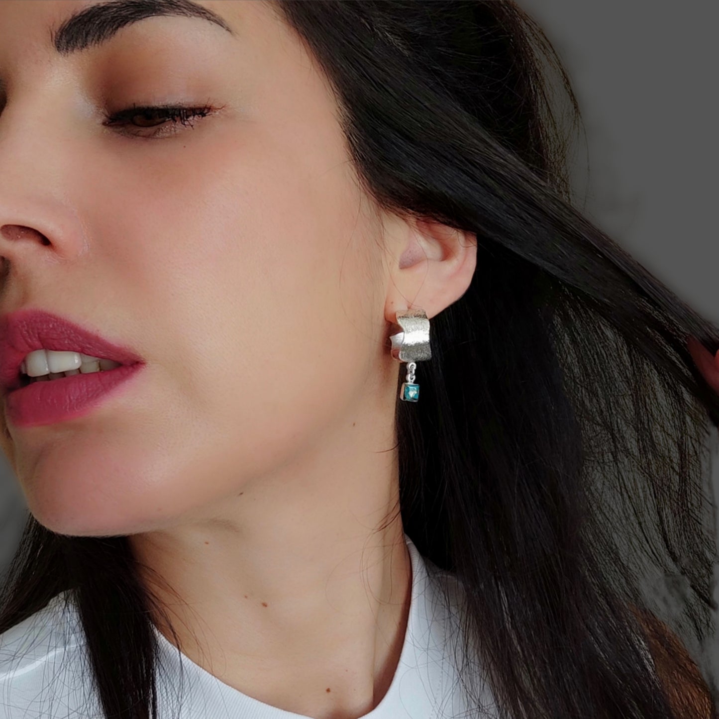 ST7 - Orecchini in argento e turchese