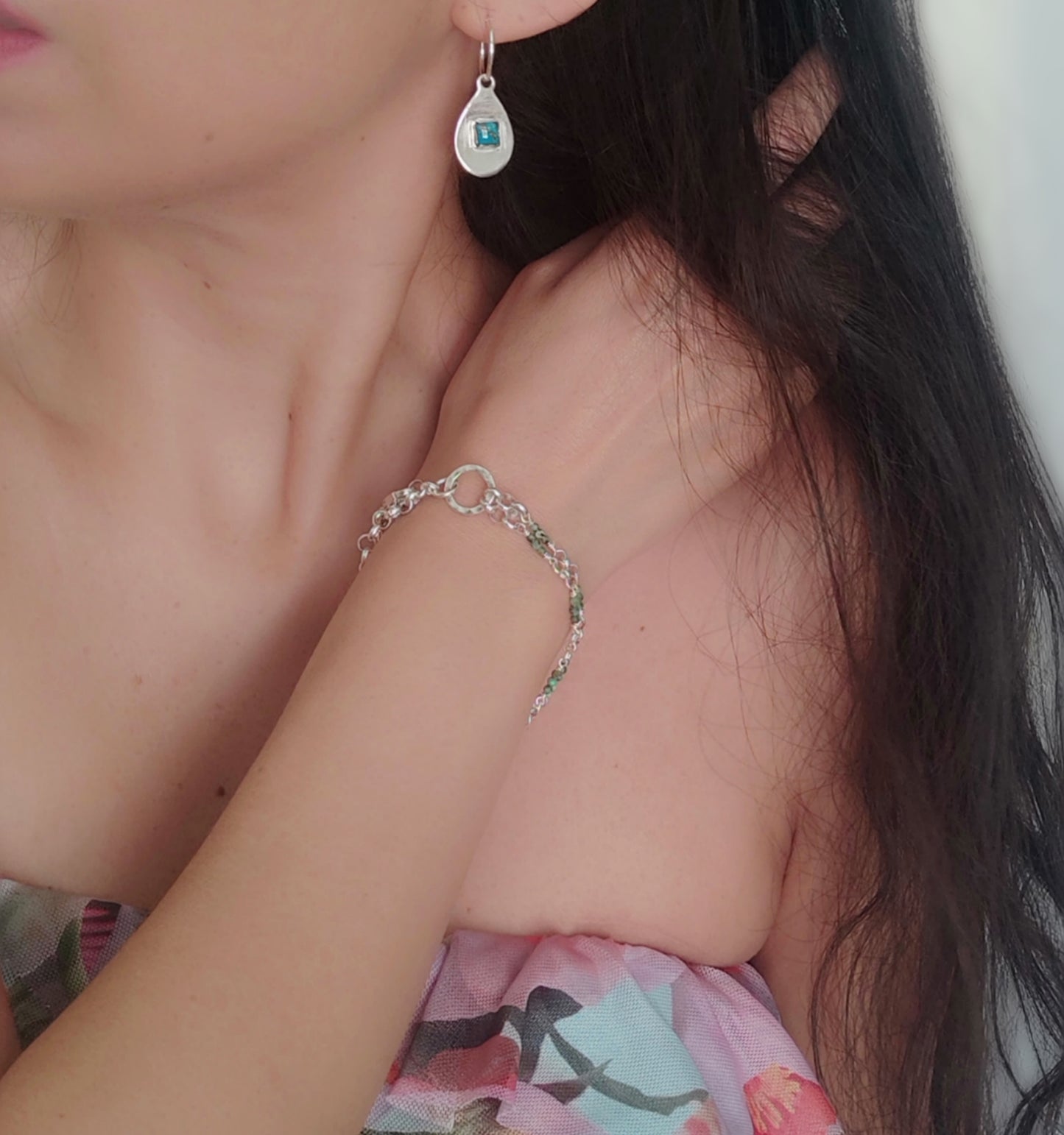 ST19 - Bracciale in Argento con Turchese Africano