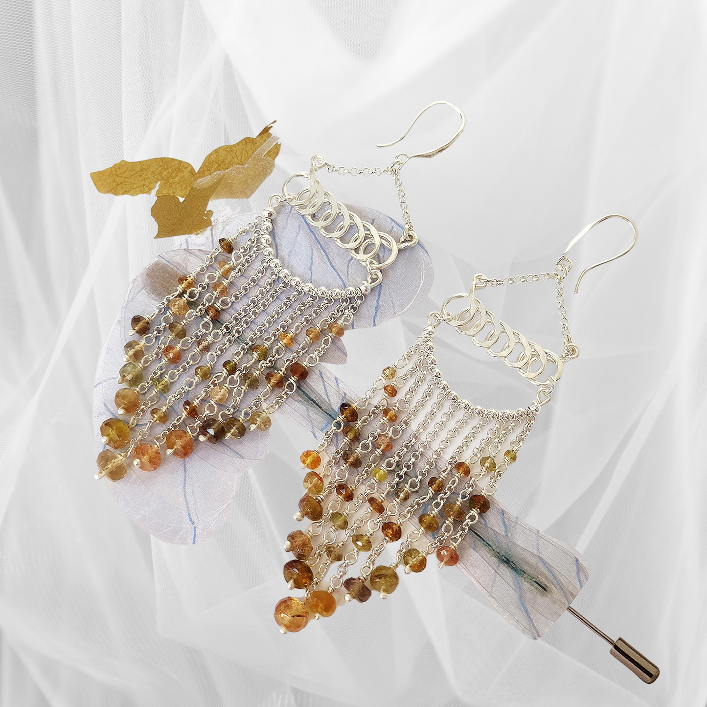 ST79 - Orecchini in argento 925 e tormalina