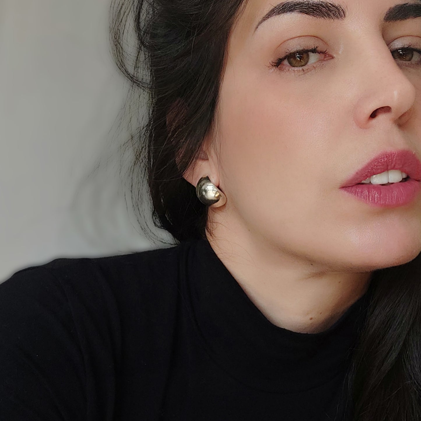 ST18 - Orecchini a goccia tondeggiante