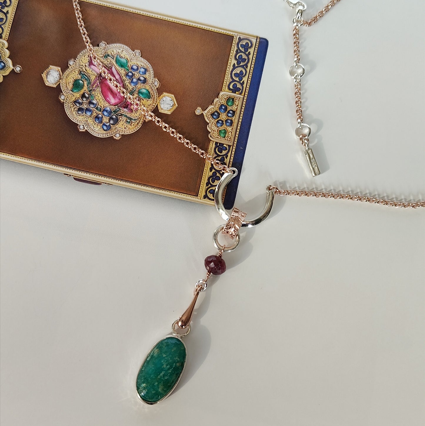 ST19 - Collana in argento con amazzonite