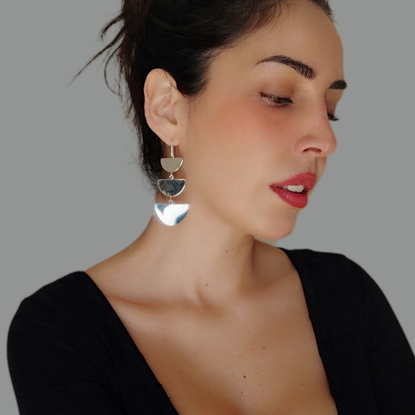 ST17 - Orecchini lunghi in argento 925