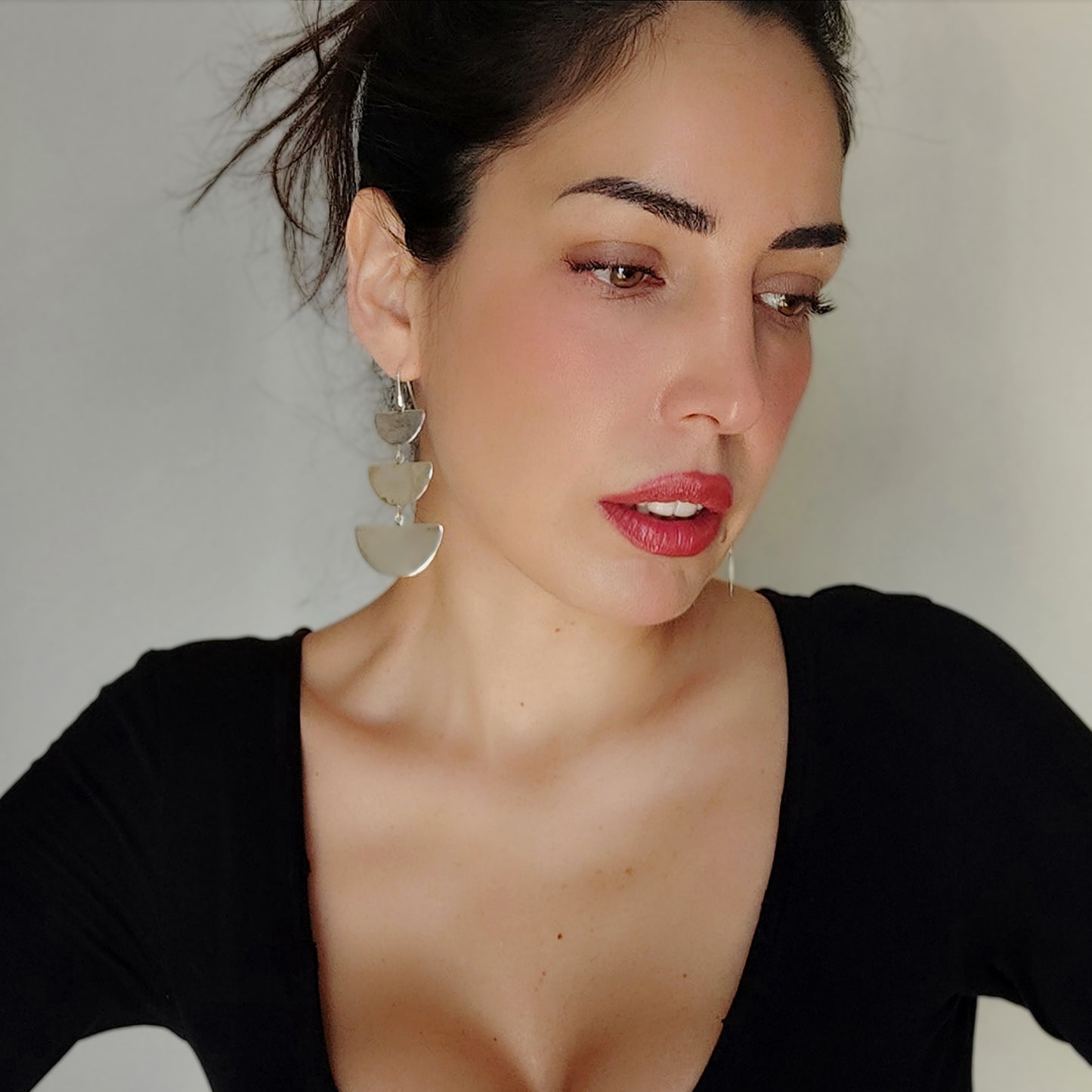 ST17 - Orecchini lunghi in argento 925