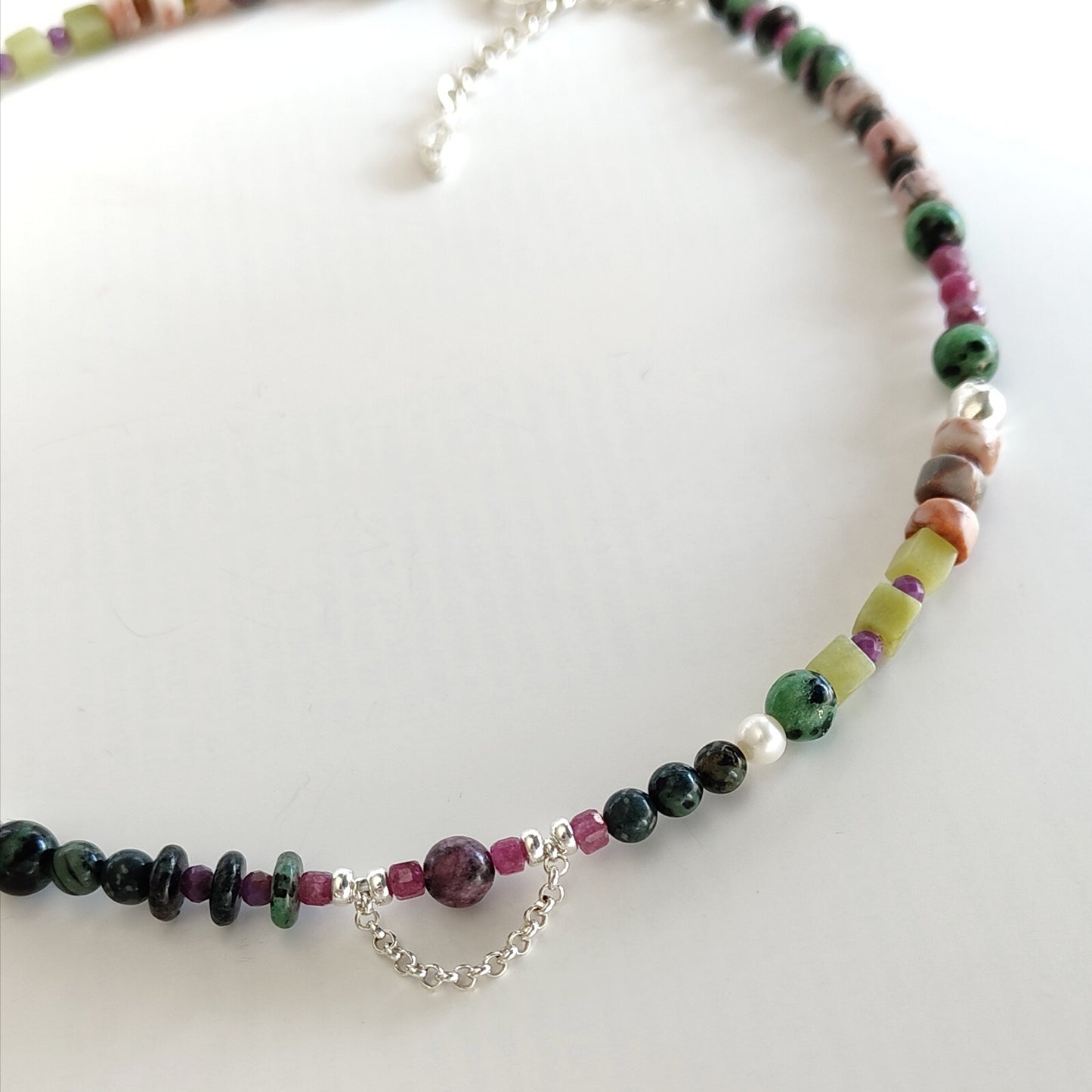 ST25 - Collana in argento 925 e pietre naturali