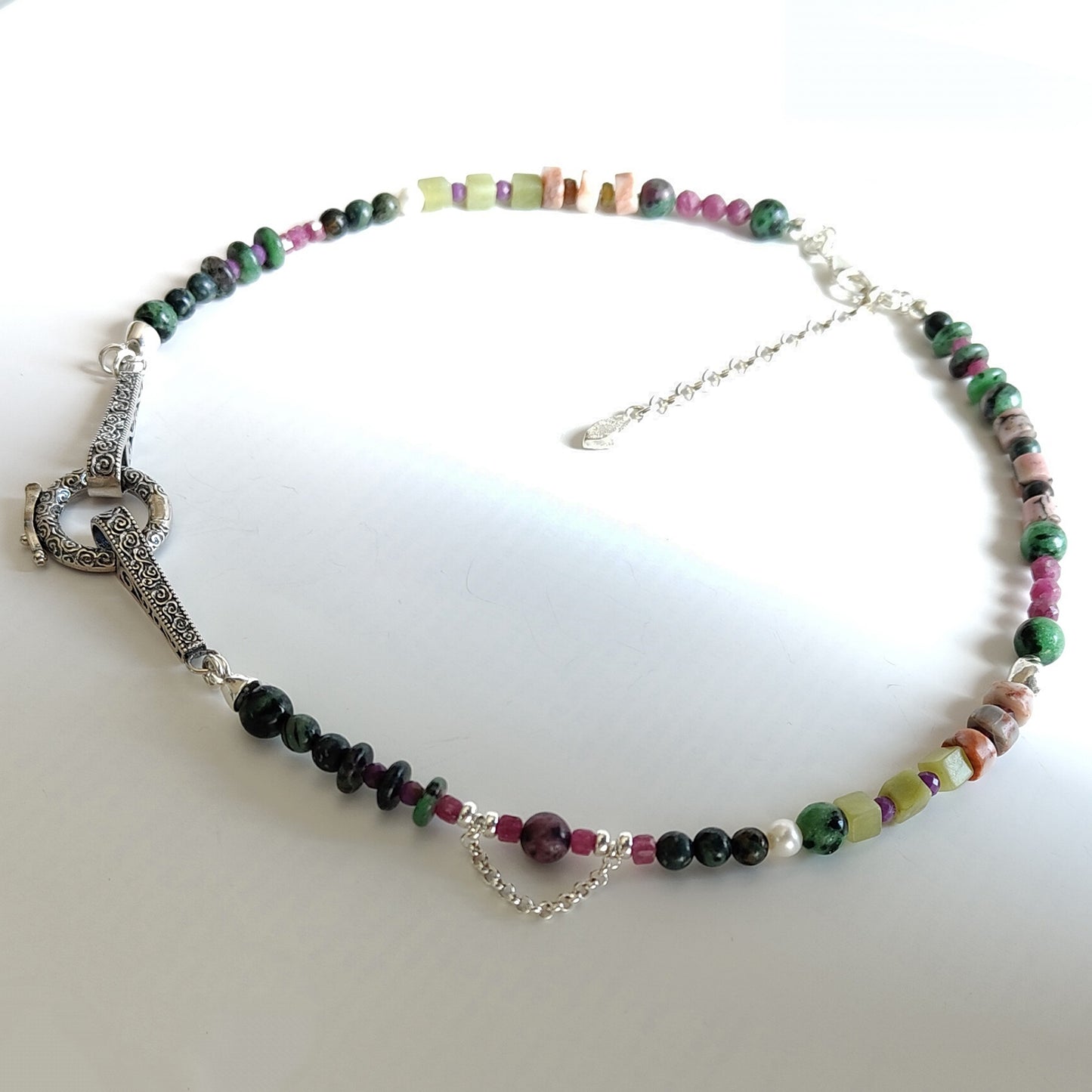 ST25 - Collana in argento 925 e pietre naturali