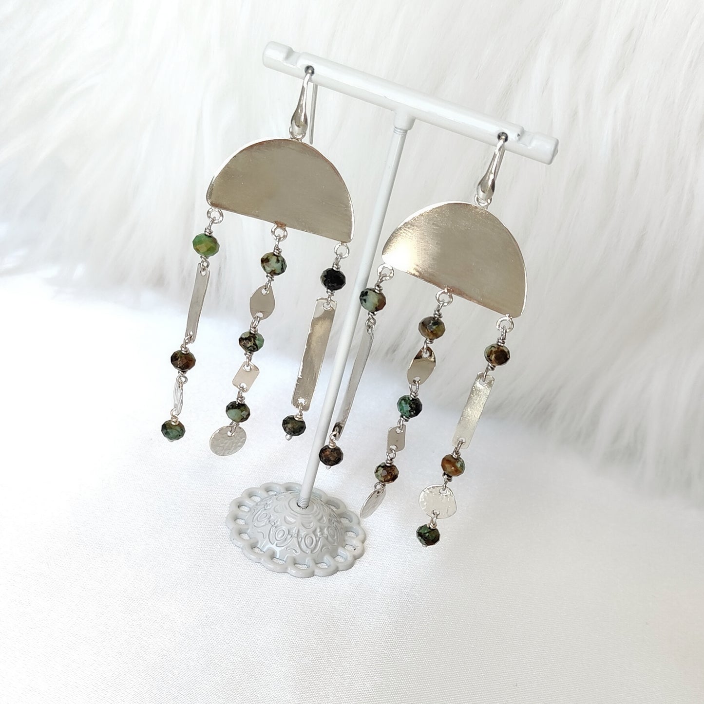 ST01 - Orecchini in Argento 925 e Turchese Africano