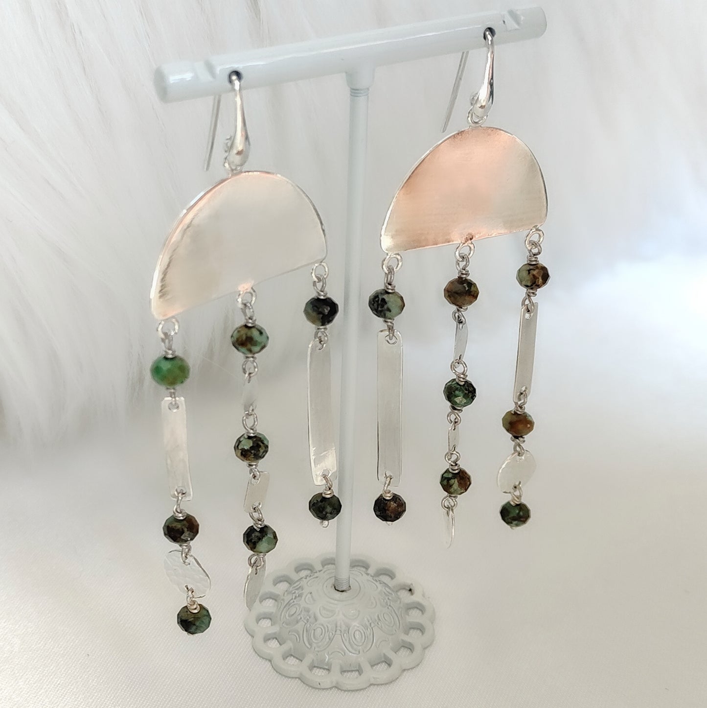 ST01 - Orecchini in Argento 925 e Turchese Africano