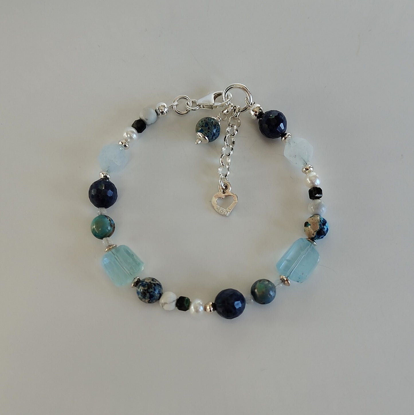 ST33 - Bracciale in argento 925 con pietre naturali