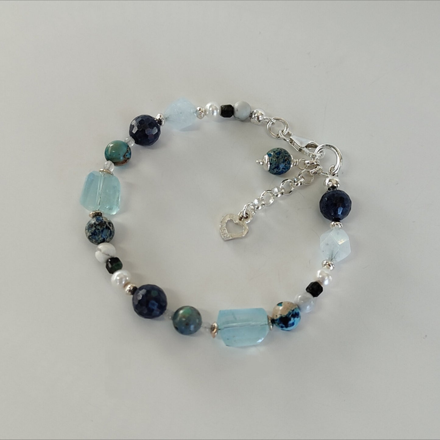 ST33 - Bracciale in argento 925 con pietre naturali