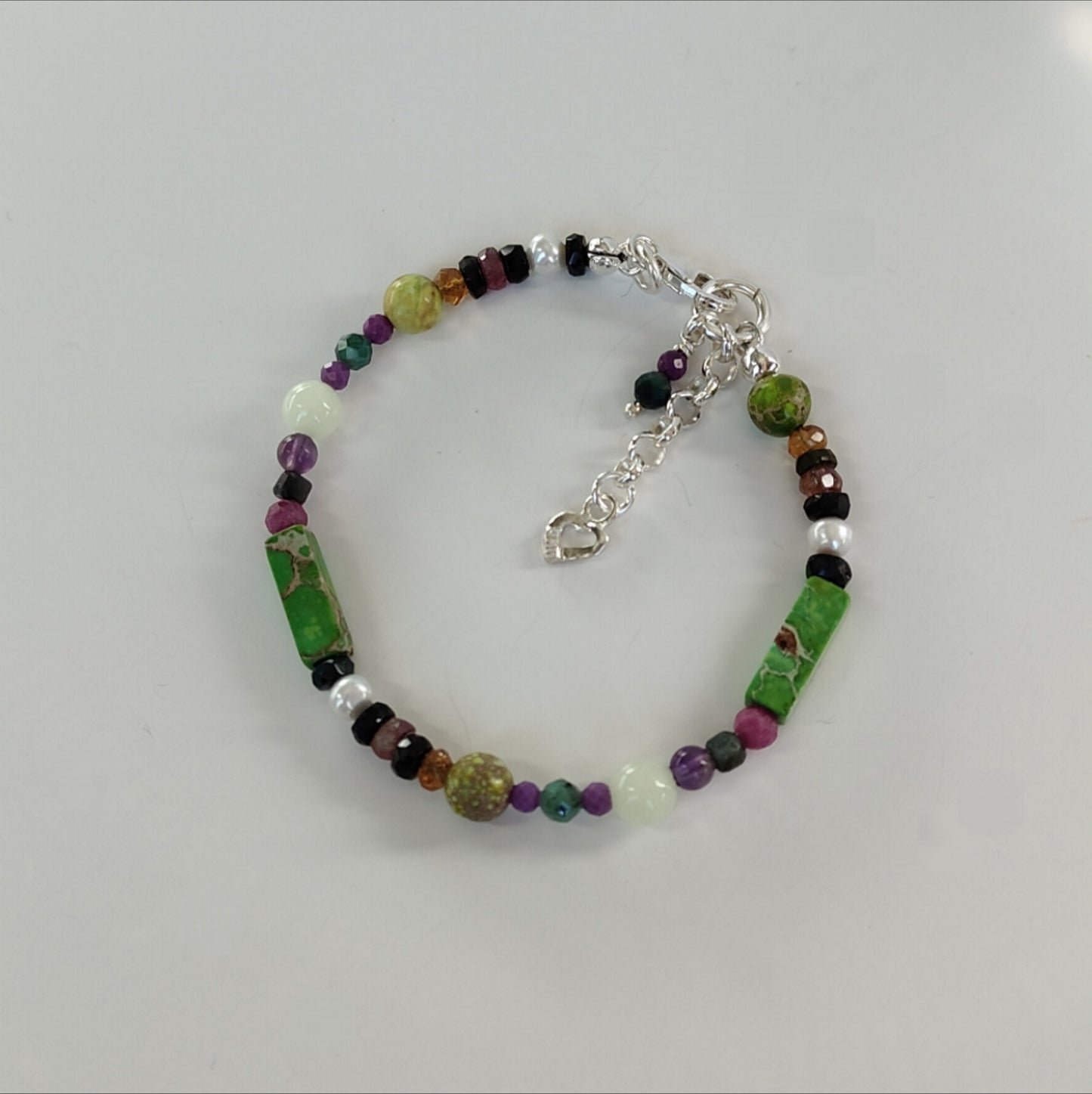 ST30 - Bracciale in argento 925 con pietre naturali