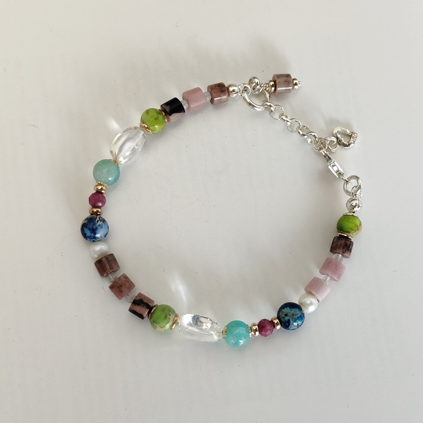 ST31 - Bracciale in argento 925 con pietre naturali