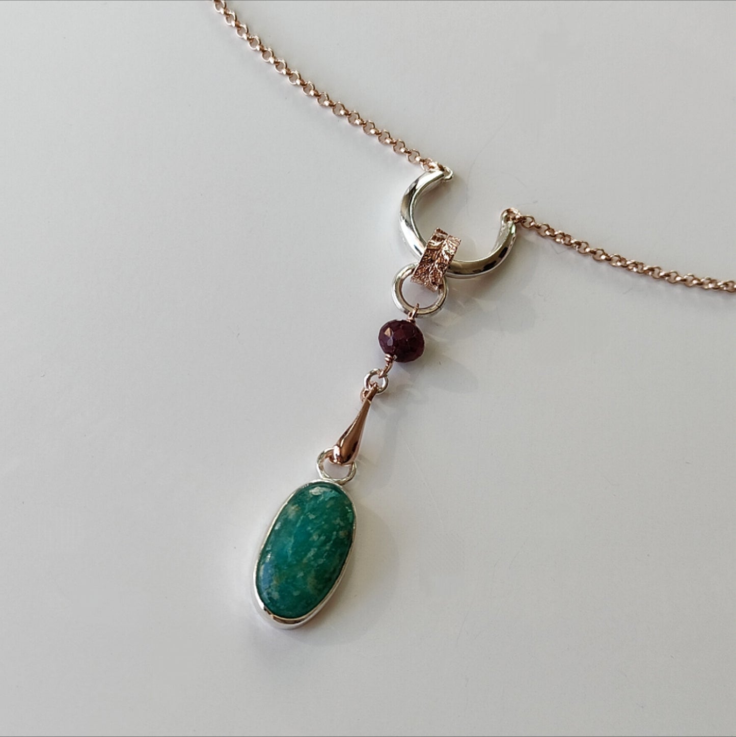 ST19 - Collana in argento con amazzonite