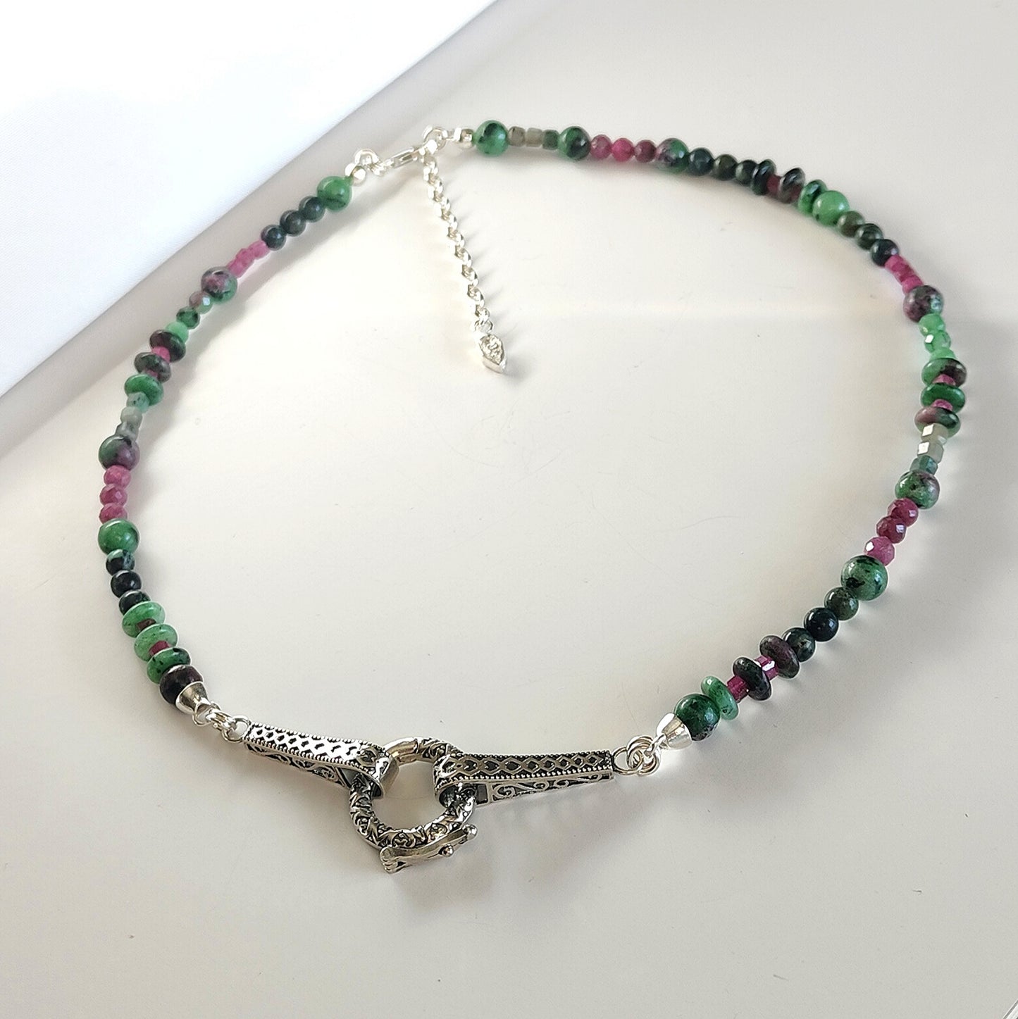 ST26 - Collana in argento 925 con pietre naturali