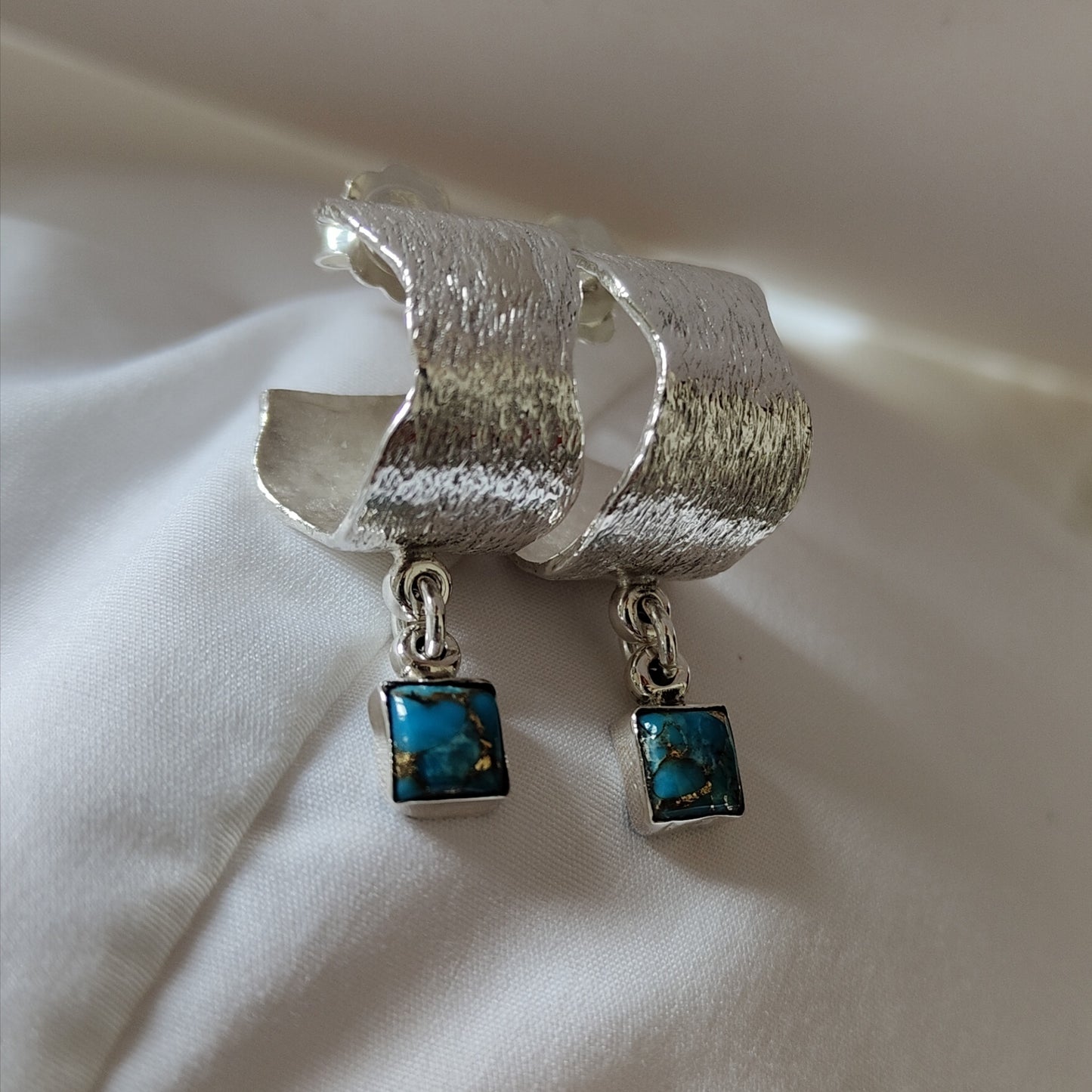 ST7 - Orecchini in argento e turchese