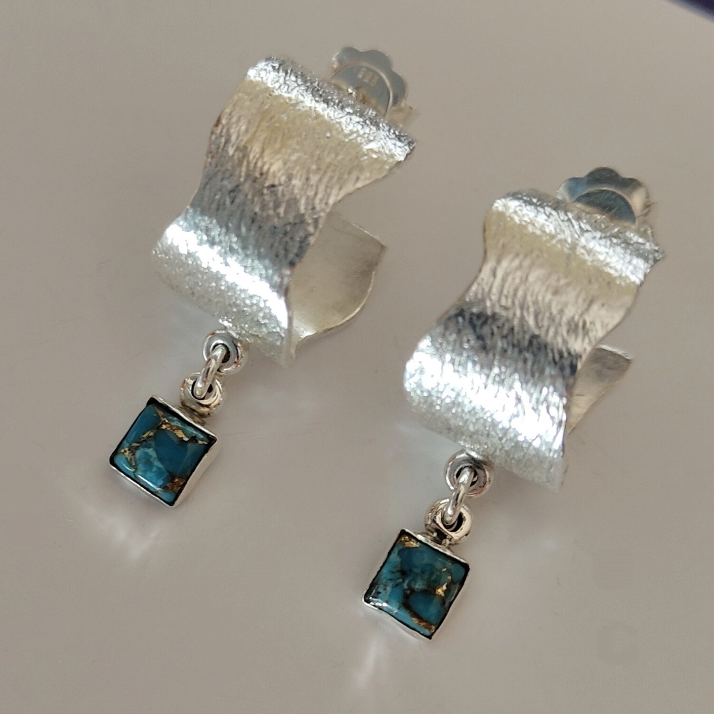 ST7 - Orecchini in argento e turchese