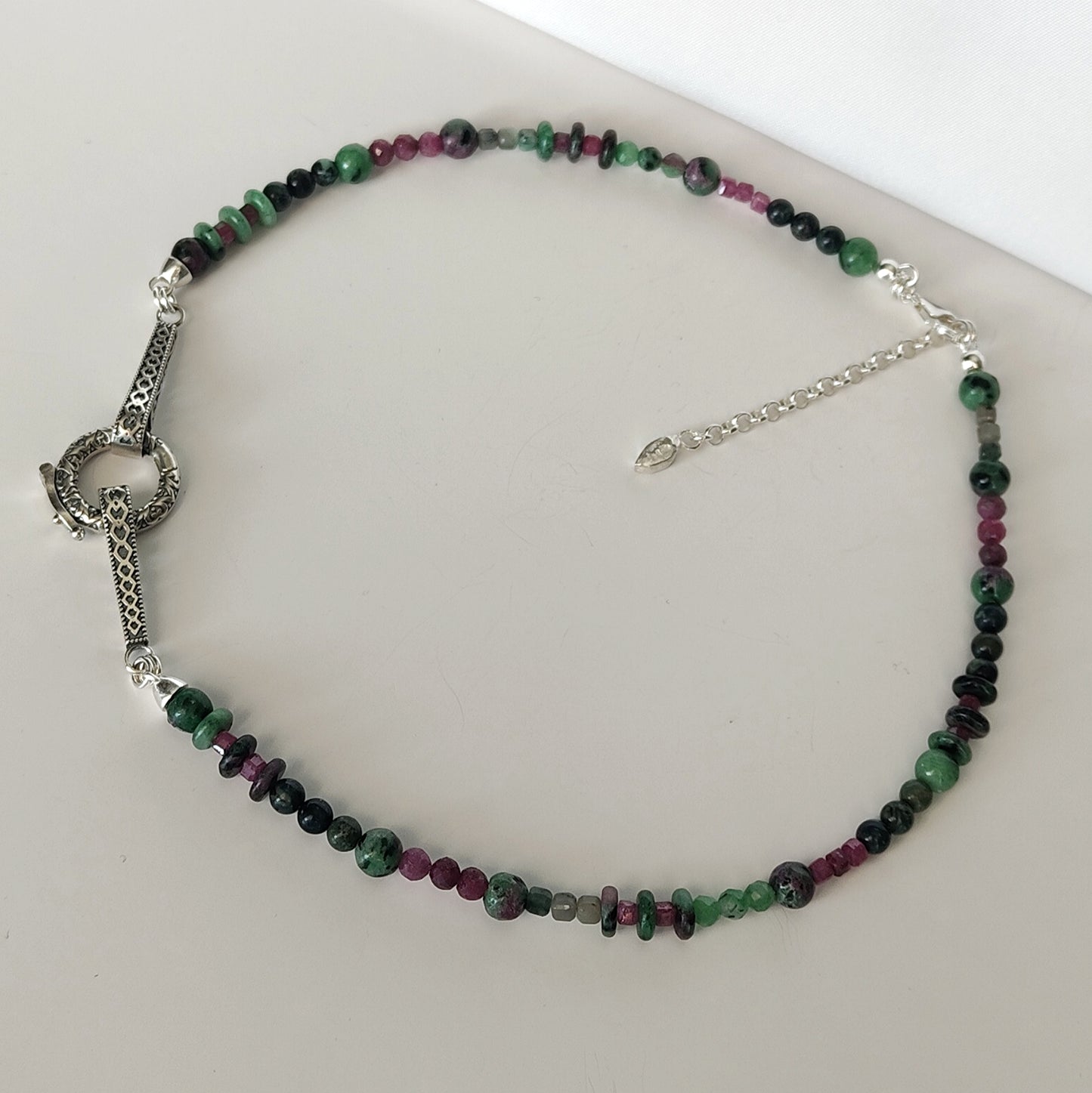 ST26 - Collana in argento 925 con pietre naturali