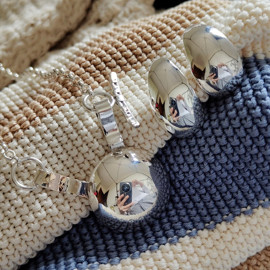 ST53 - Collana in argento 925 con dettagli in oro giallo 18k