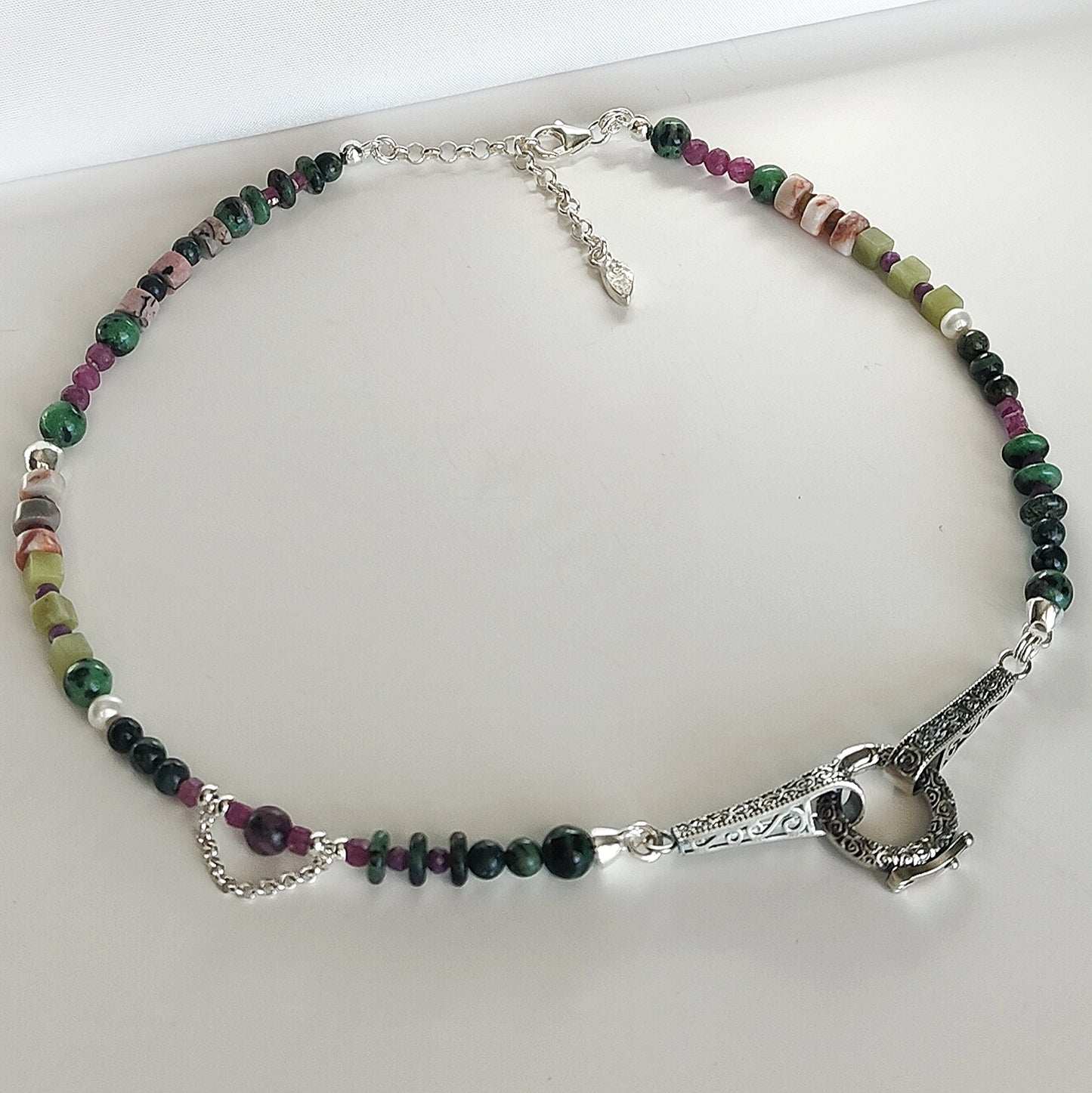 ST25 - Collana in argento 925 e pietre naturali