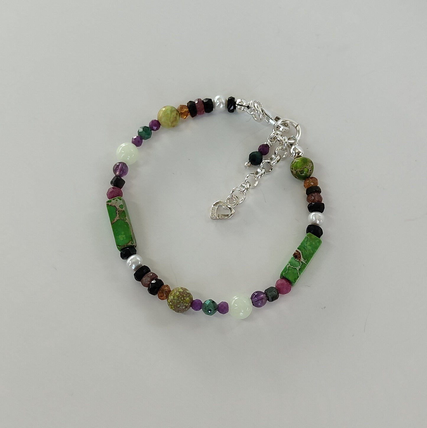 ST30 - Bracciale in argento 925 con pietre naturali