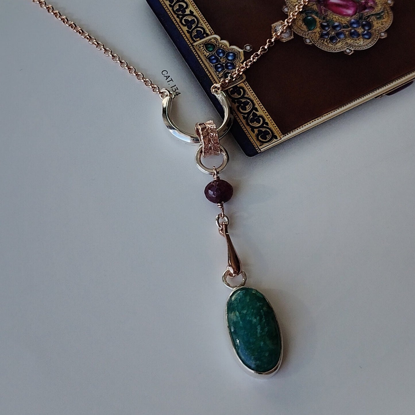 ST19 - Collana in argento con amazzonite