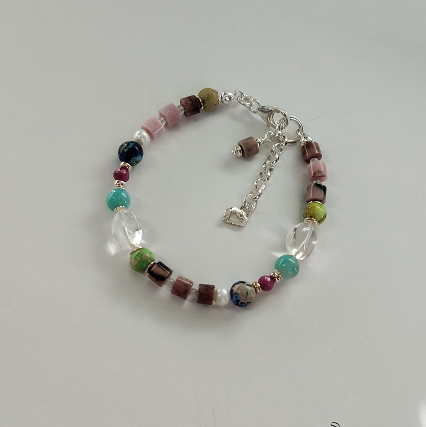 ST31 - Bracciale in argento 925 con pietre naturali