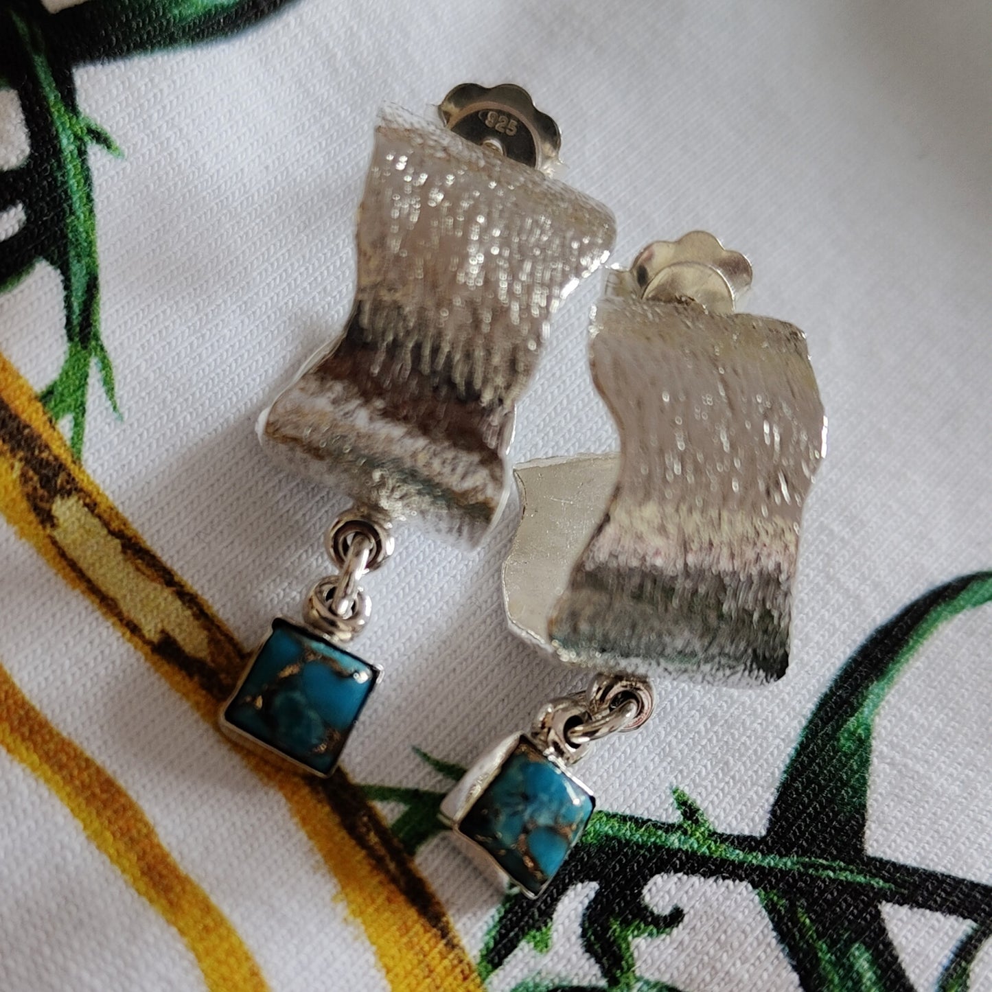 ST7 - Orecchini in argento e turchese