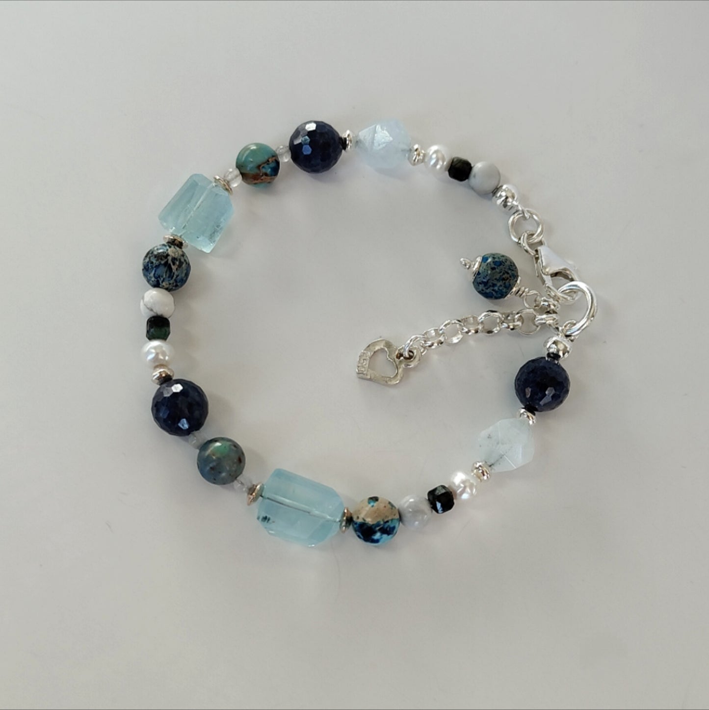 ST33 - Bracciale in argento 925 con pietre naturali