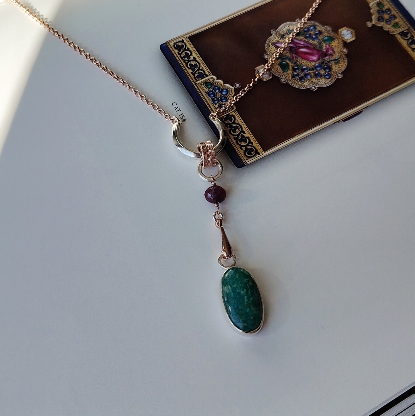 ST19 - Collana in argento con amazzonite