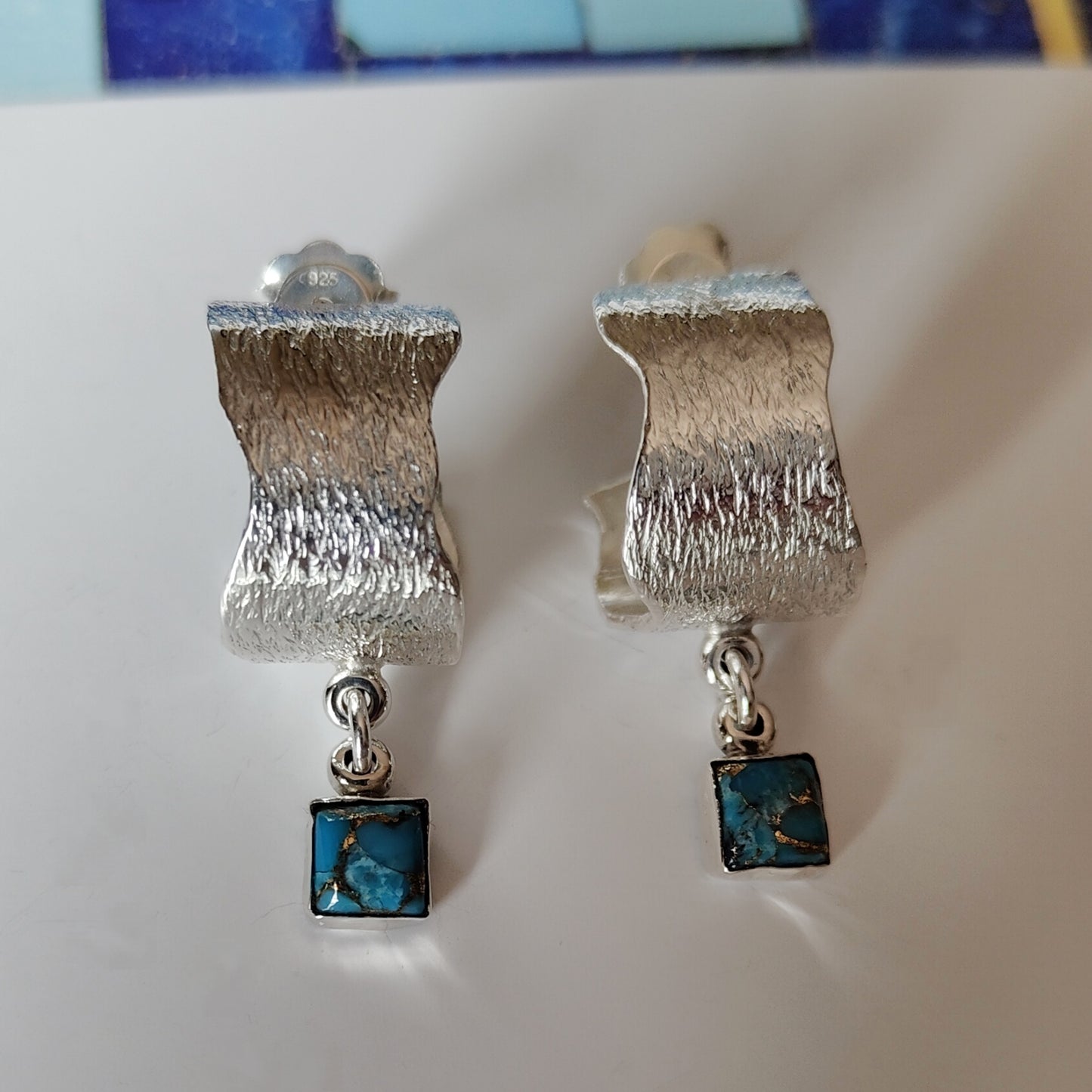 ST7 - Orecchini in argento e turchese