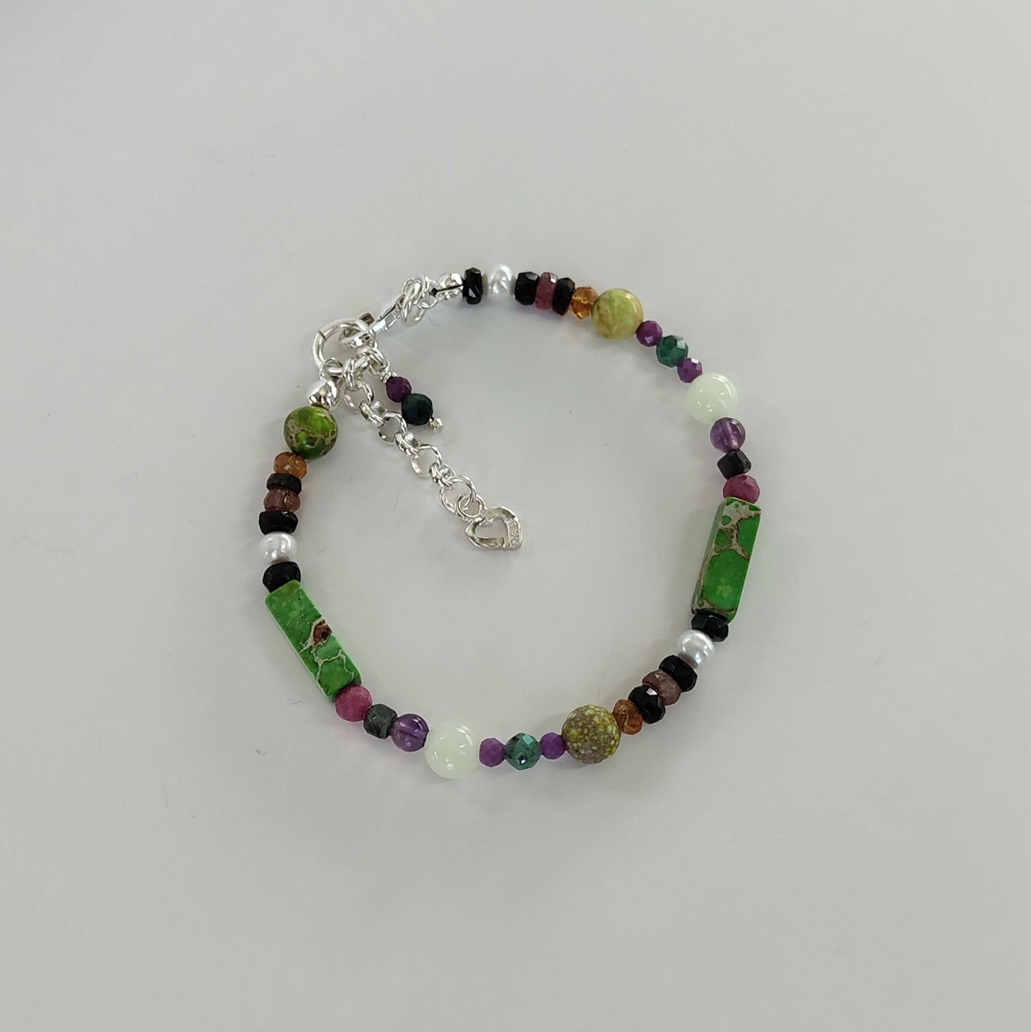 ST30 - Bracciale in argento 925 con pietre naturali