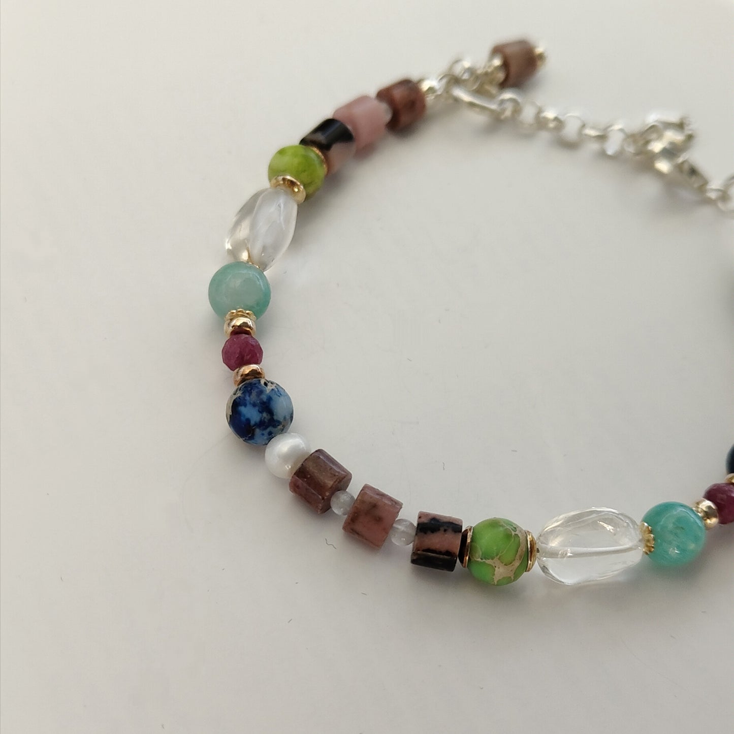 ST31 - Bracciale in argento 925 con pietre naturali