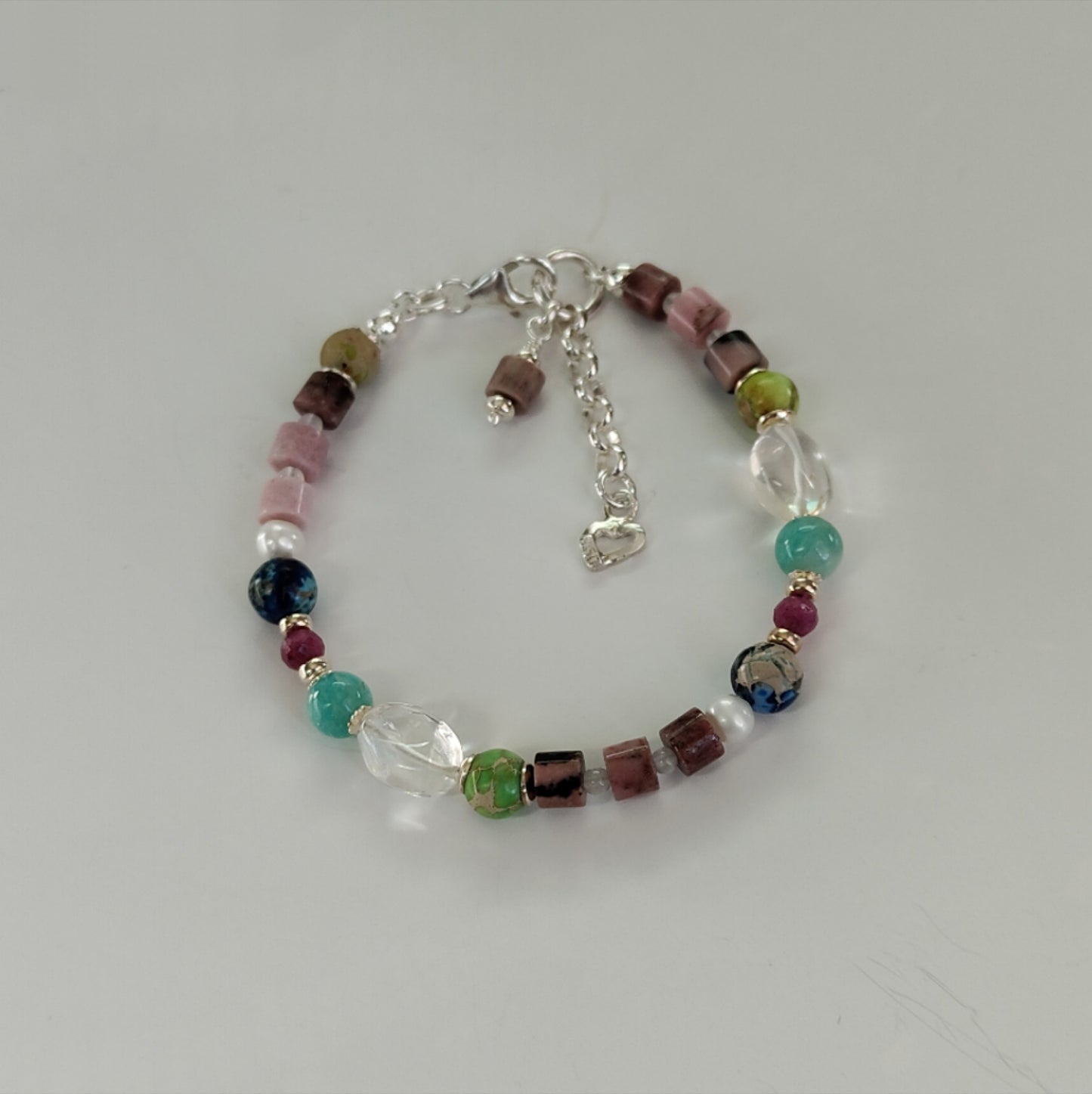 ST31 - Bracciale in argento 925 con pietre naturali