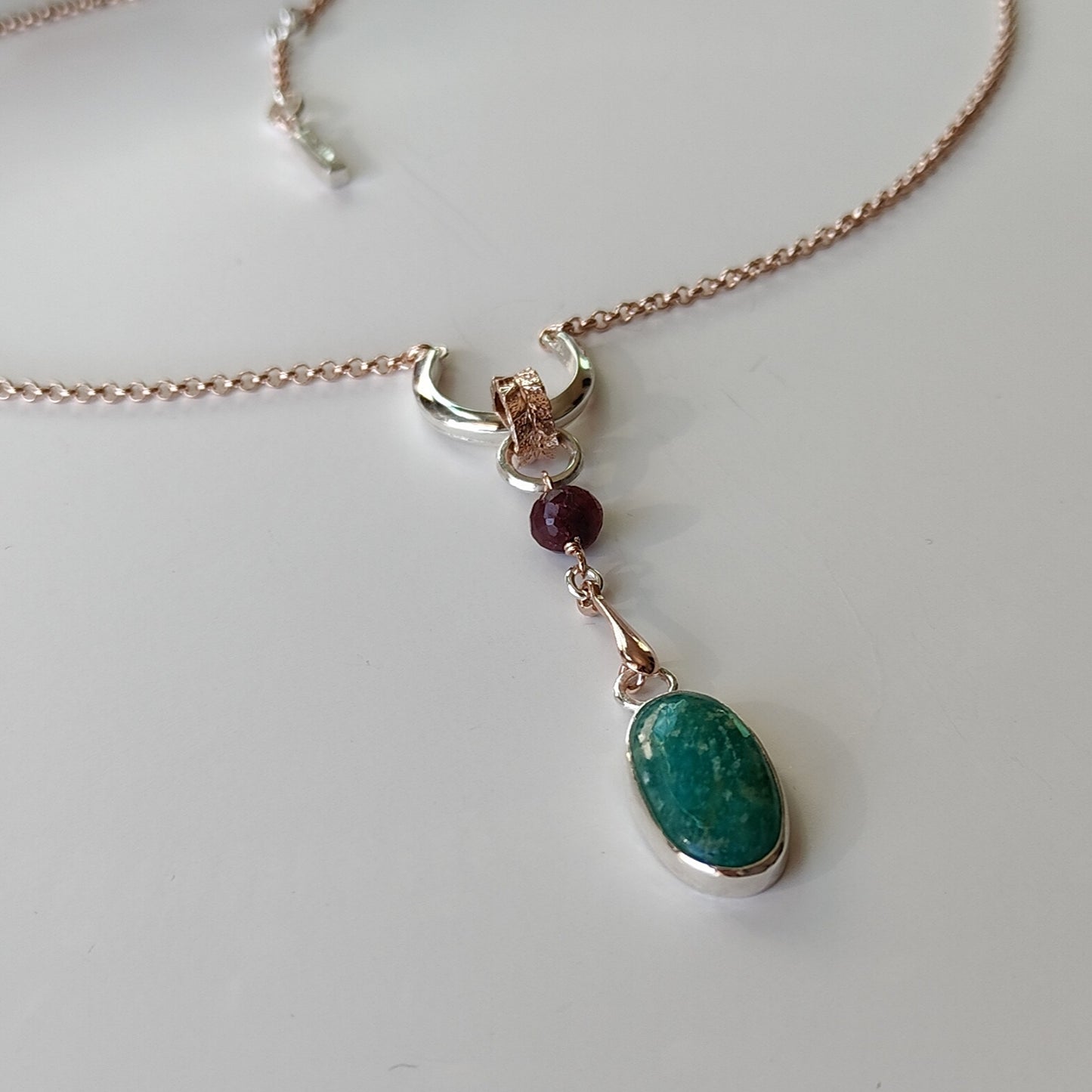 ST19 - Collana in argento con amazzonite