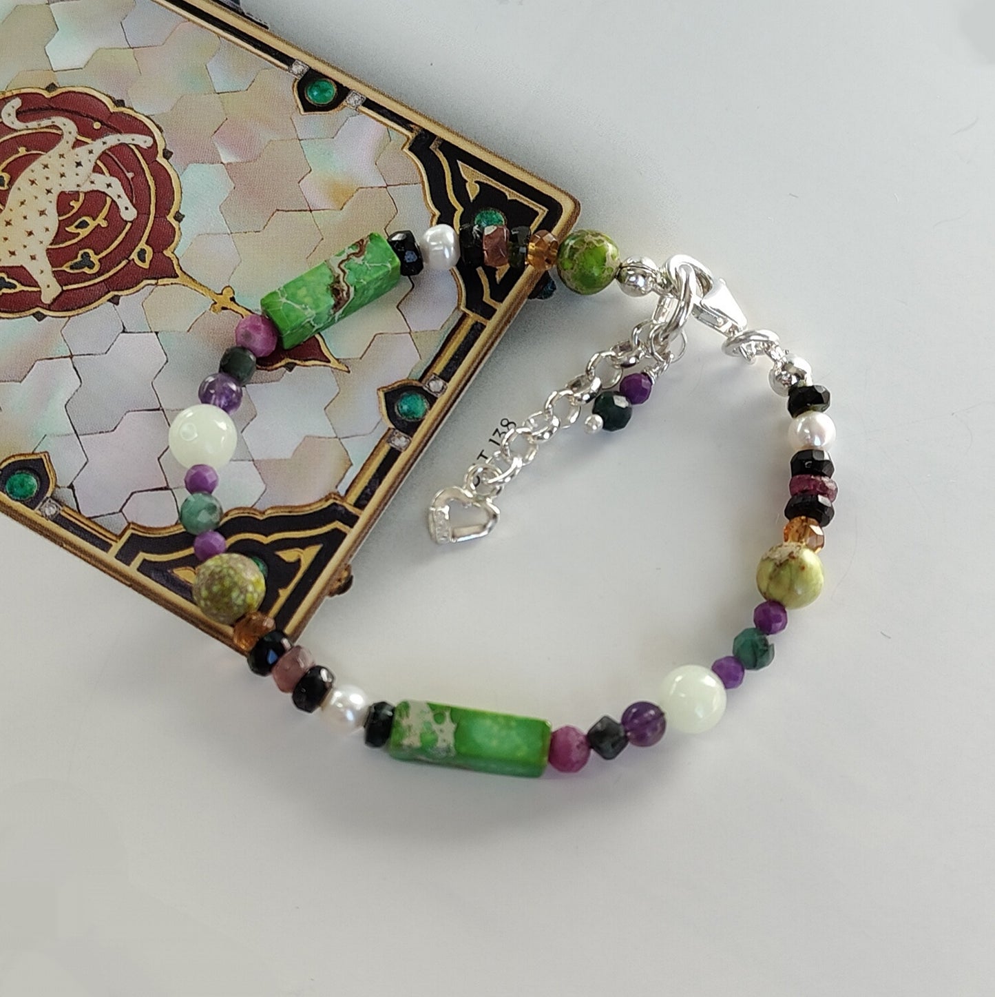 ST30 - Bracciale in argento 925 con pietre naturali