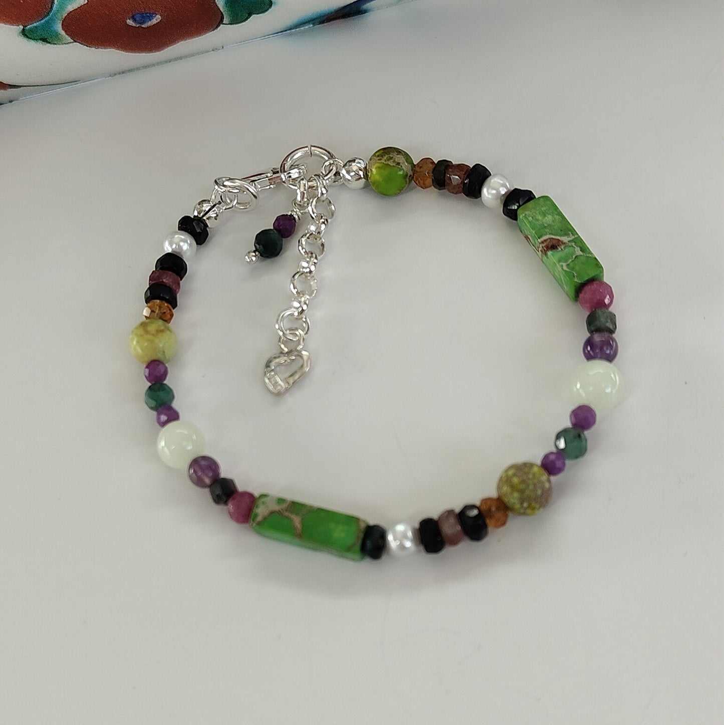 ST30 - Bracciale in argento 925 con pietre naturali