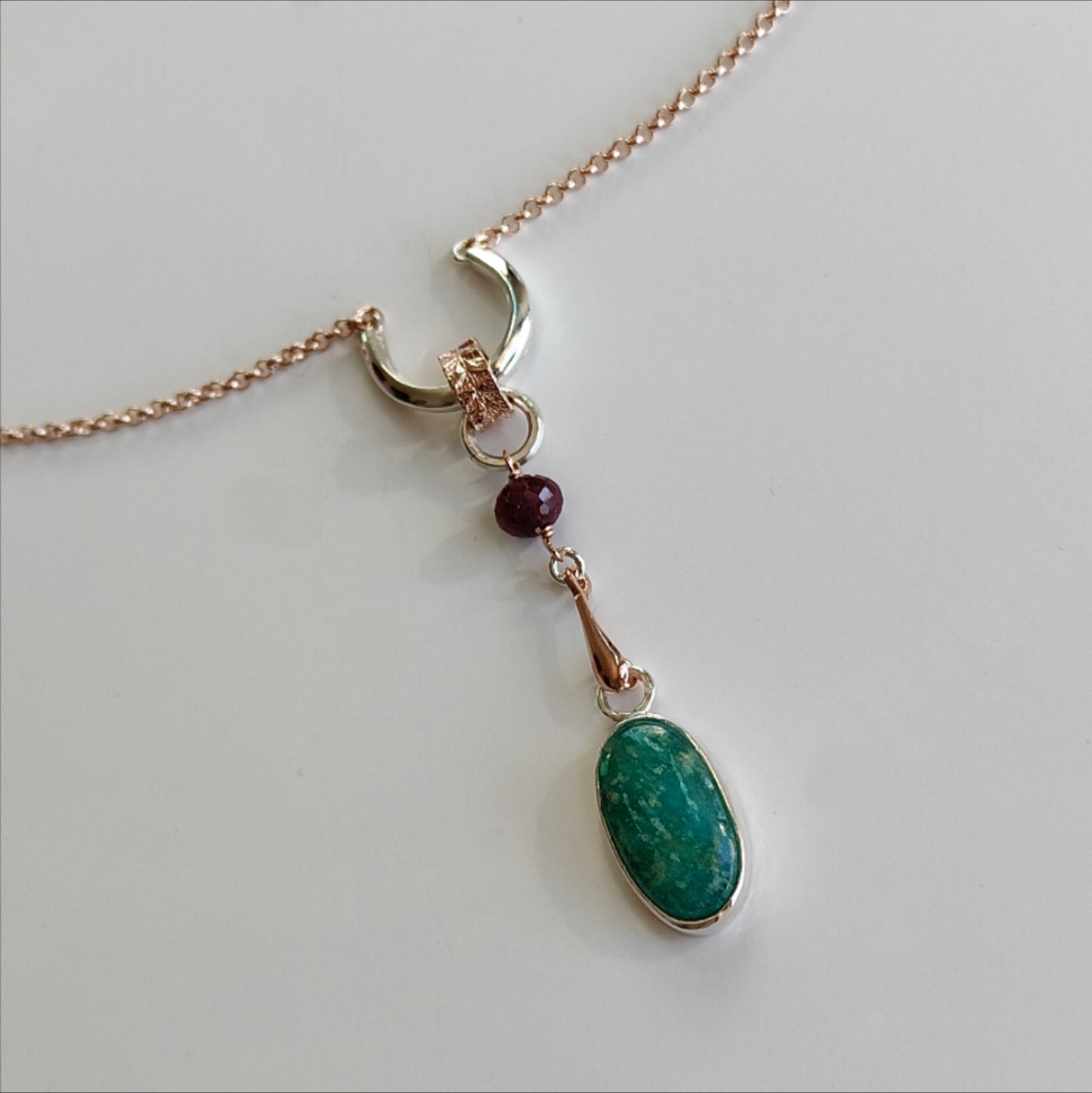 ST19 - Collana in argento con amazzonite