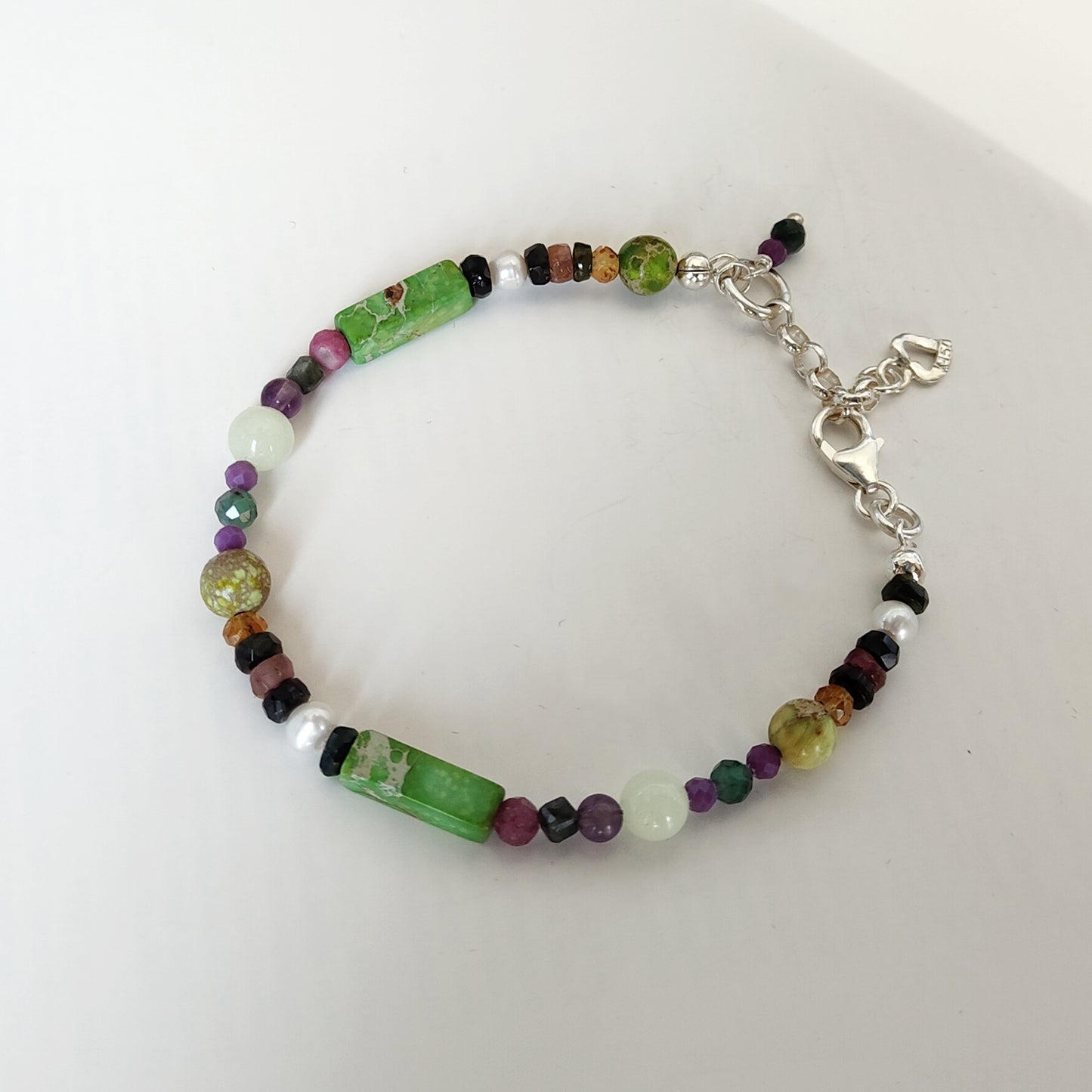 ST30 - Bracciale in argento 925 con pietre naturali