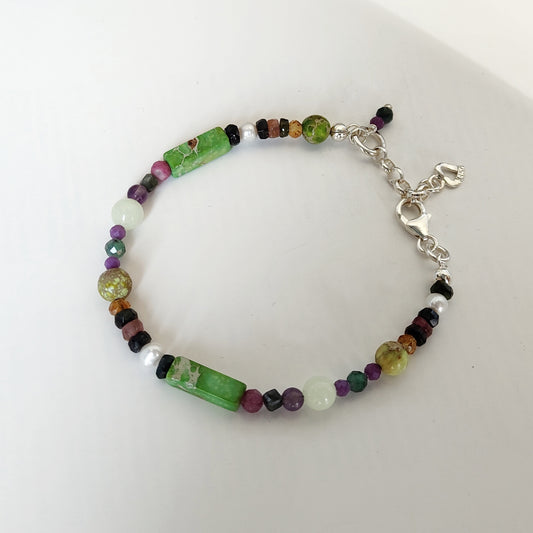 ST30 - Bracciale in argento 925 con pietre naturali