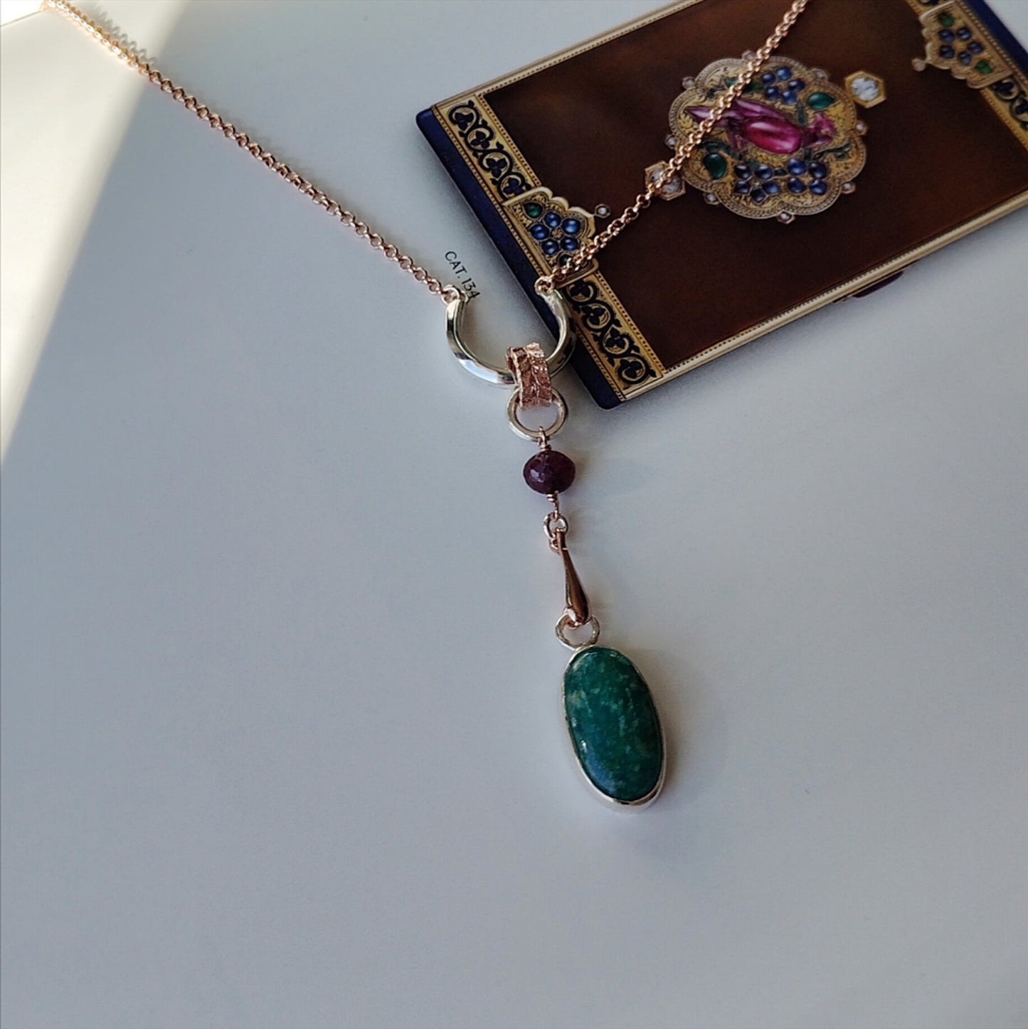 ST19 - Collana in argento con amazzonite