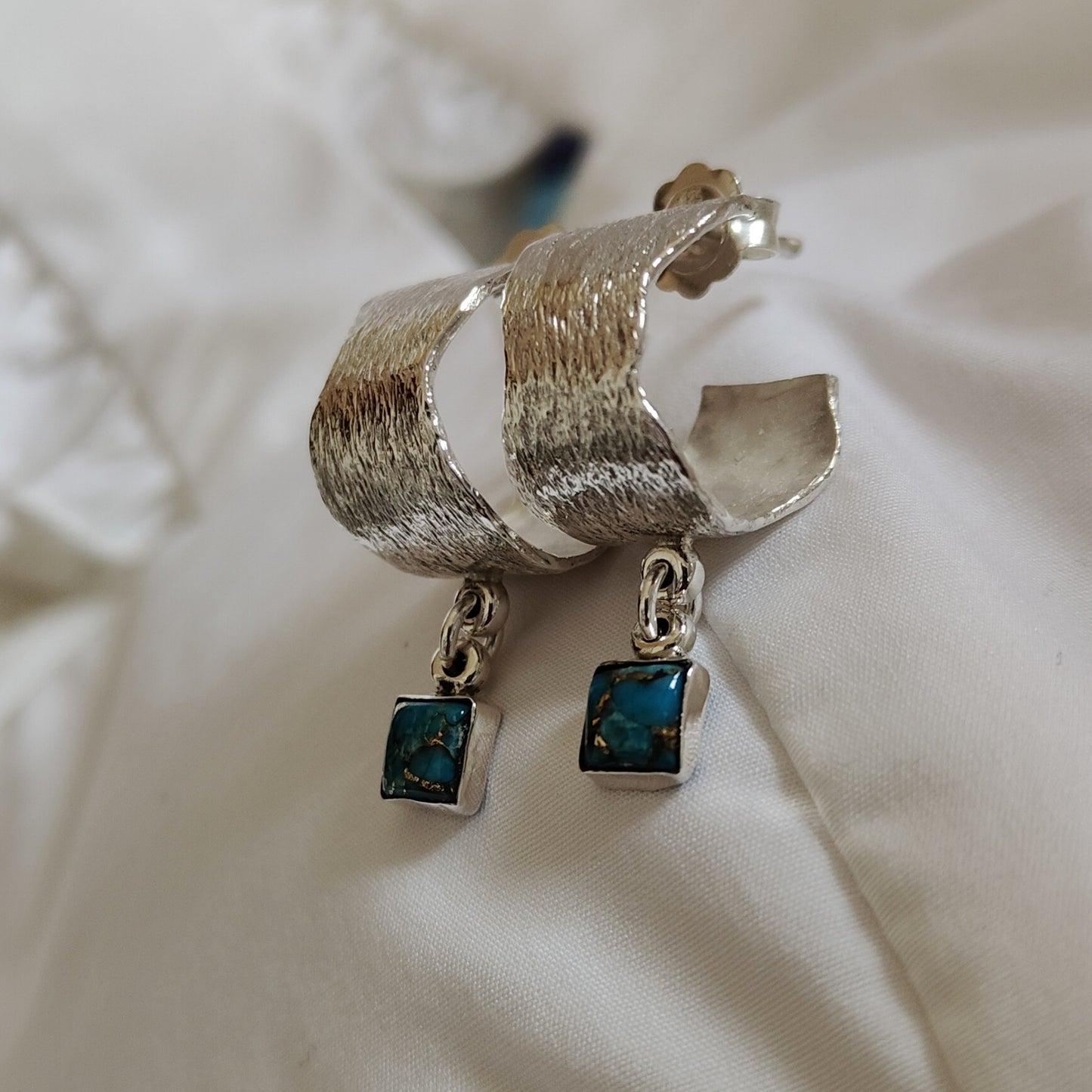 ST7 - Orecchini in argento e turchese